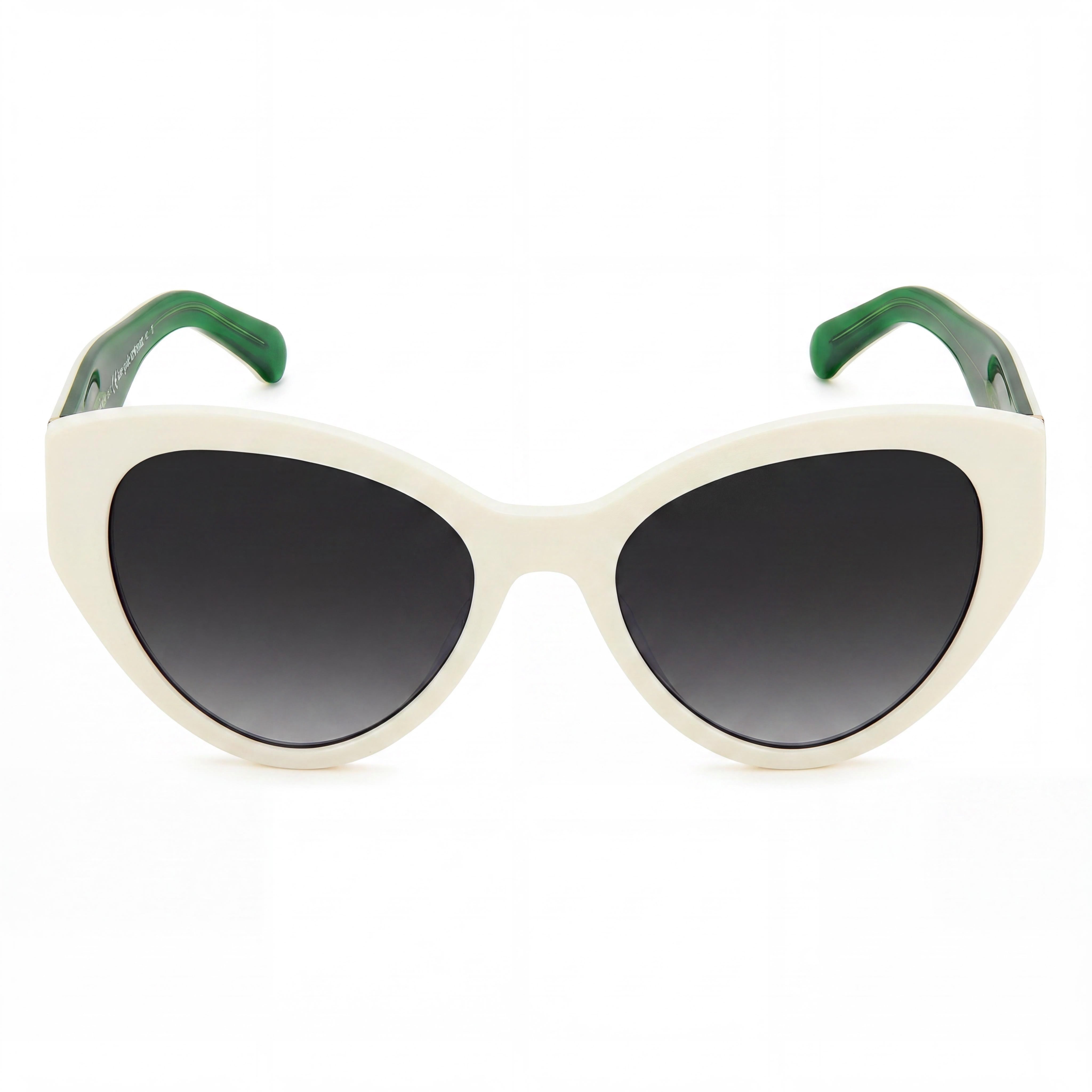 Kate Spade New York Gafas de Sol Casuales para Mujer, Montura de Plástico Sombreada Blanco y Gris, Lentes Grises Sombreadas con Protección UV, 55mm, Photo 2