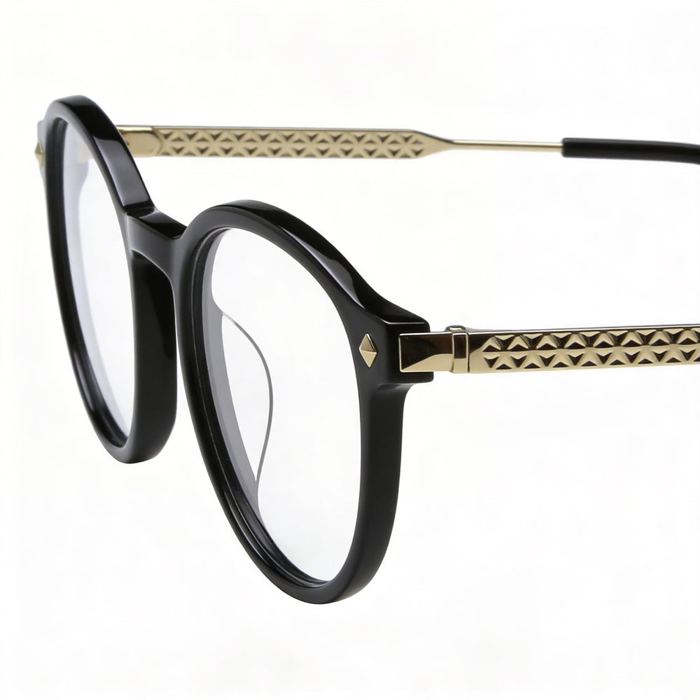 Gafas Police VPLG27 modernas para hombre, de acetato y metal, no polarizadas, de 49 mm