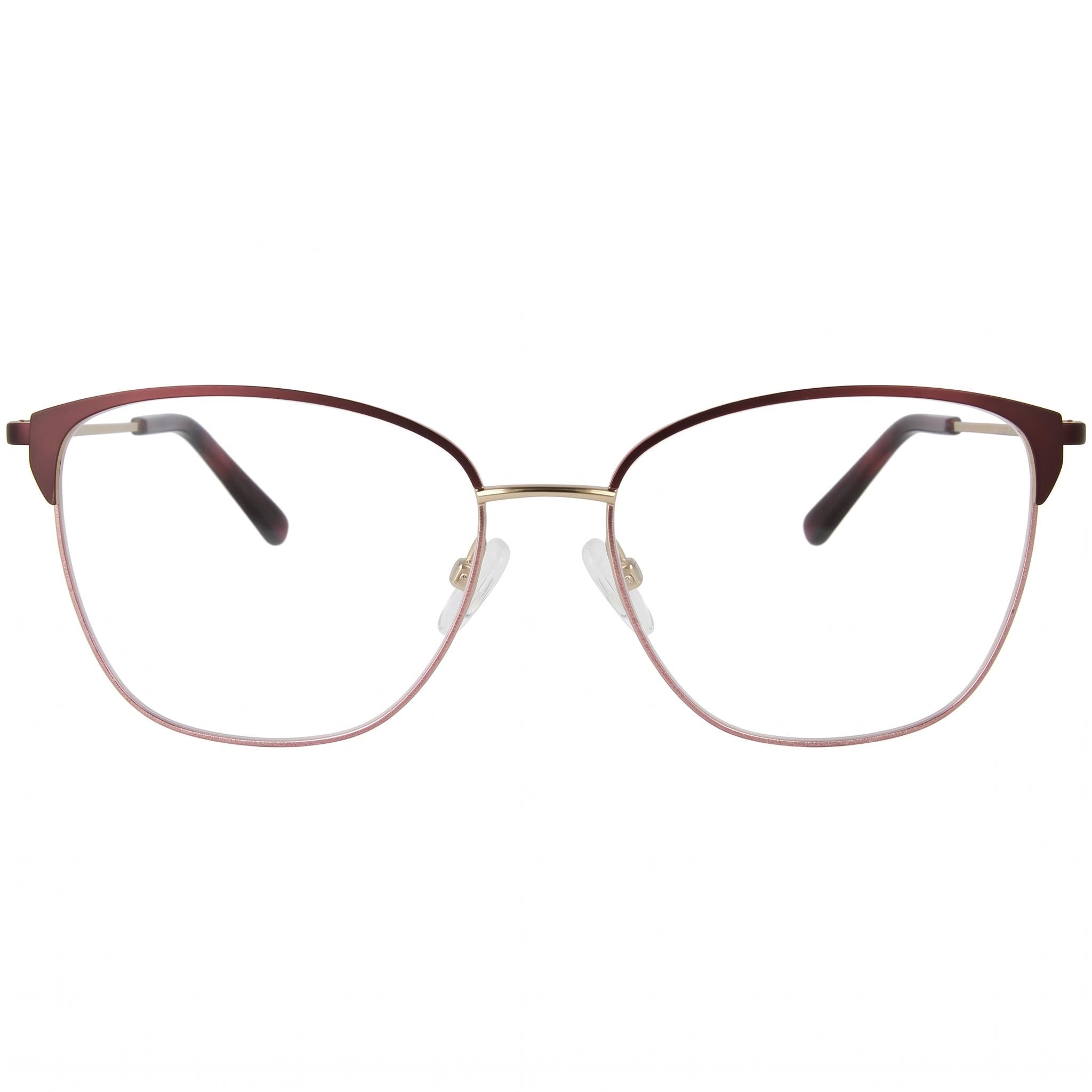 Adensco Classic Men’s Burgundy Metal Frame Eyeglasses with Multicolor Polycarbonate Lenses (53-16-135), Photo 2