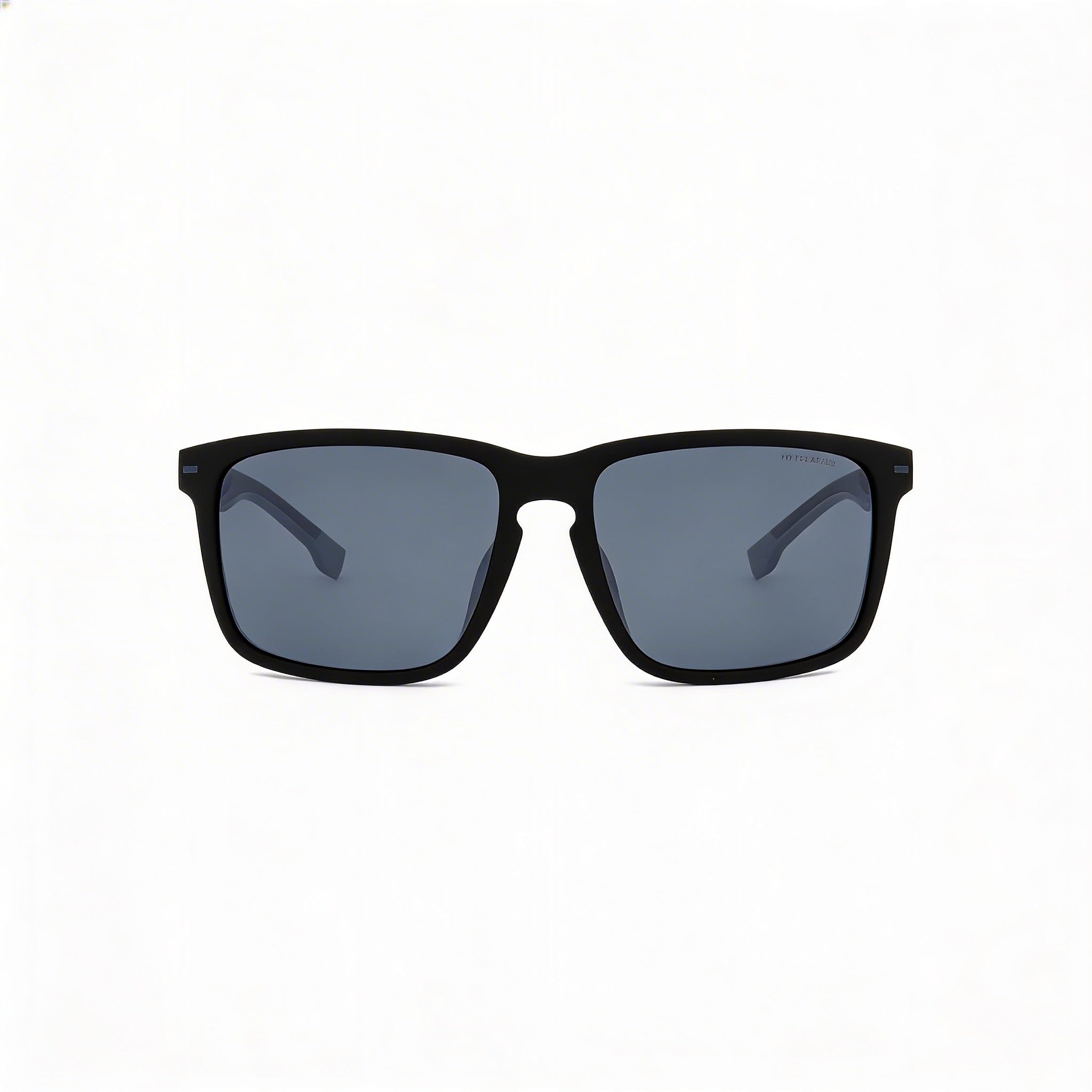 Hugo Boss Contemporary Unisex Matte Black Grey Frame Dark Grey Lens Polycarbonate Non-Polarized 59mm, Photo 3