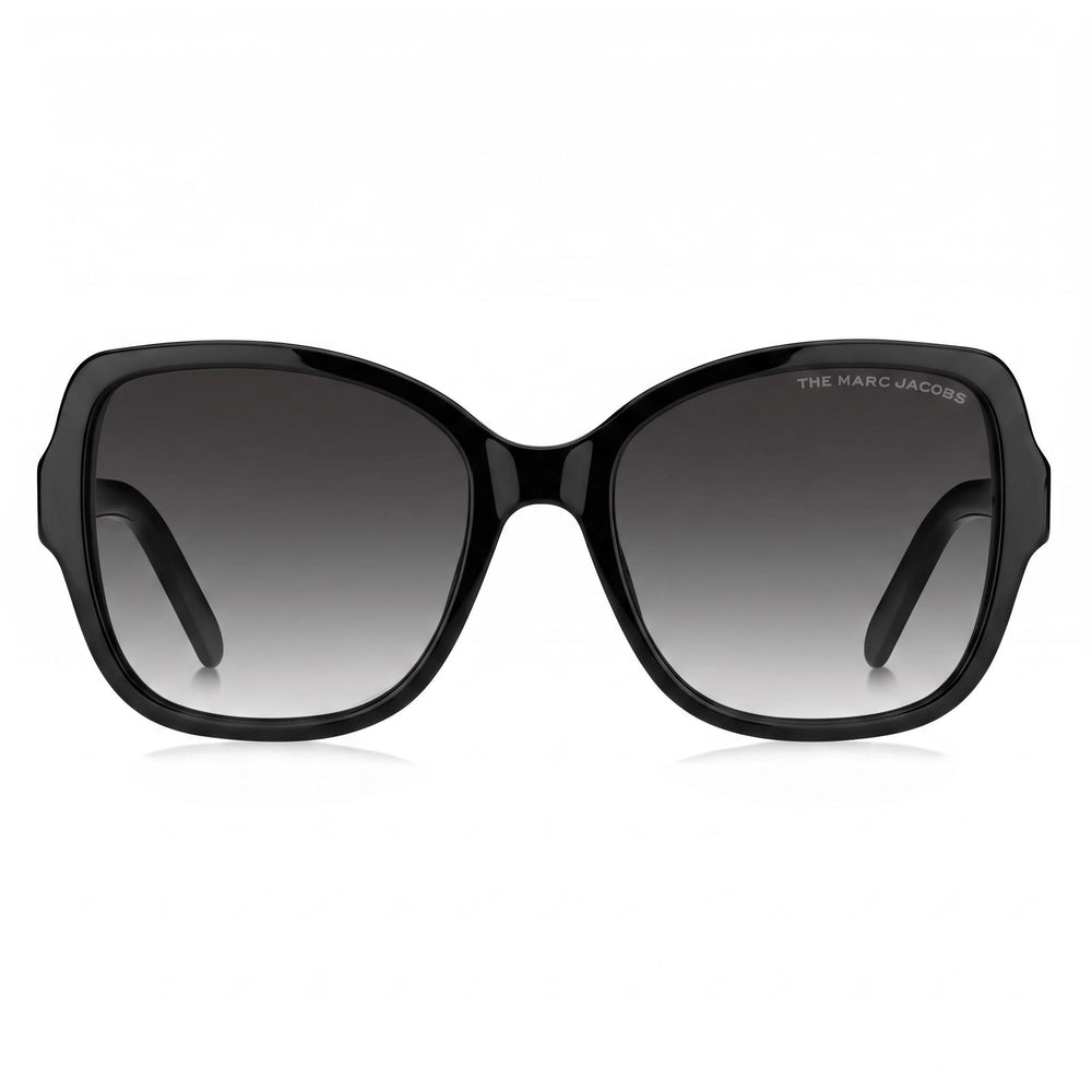 Marc Jacobs MARC 555/S Women's Black Acetate Dark Gray Gradient Non-Polarized UV Protected Sunglasses 55mm
