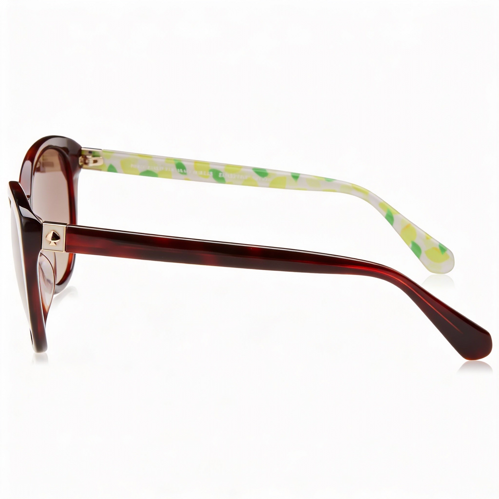 Kate Spade New York Casual Women's Havana Pattern Beige Brown Acetate Frame UV Protected Sunglasses 55mm, Photo 4