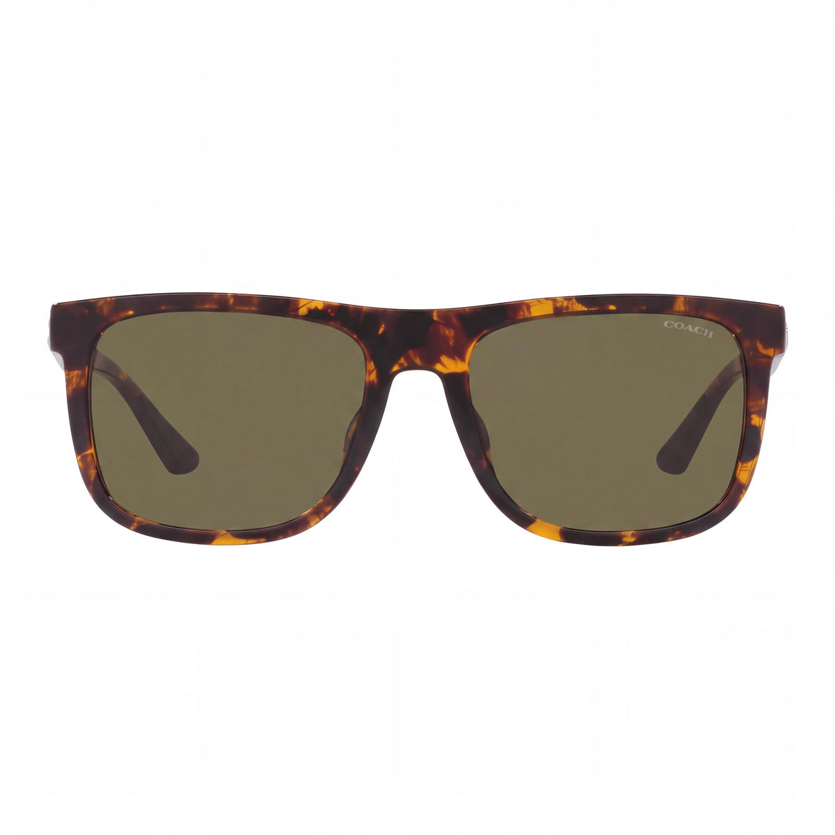 COACH Hc8367u Women's Square 100% UV Protection Dark Tortoise Brown Frame with Brown Lenses 57mm, Photo 2