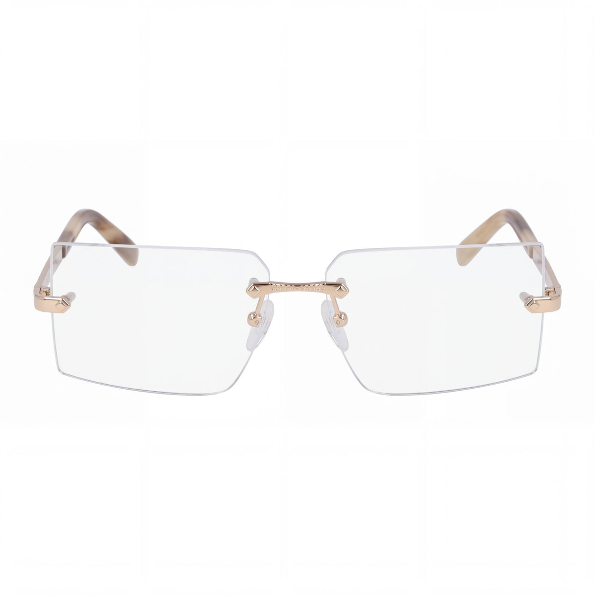 MCM Worldwide Classic Women's Metal Frame Shiny Pale Gold Multicolor Non-Polarized Sunglasses 56mm, Photo 2