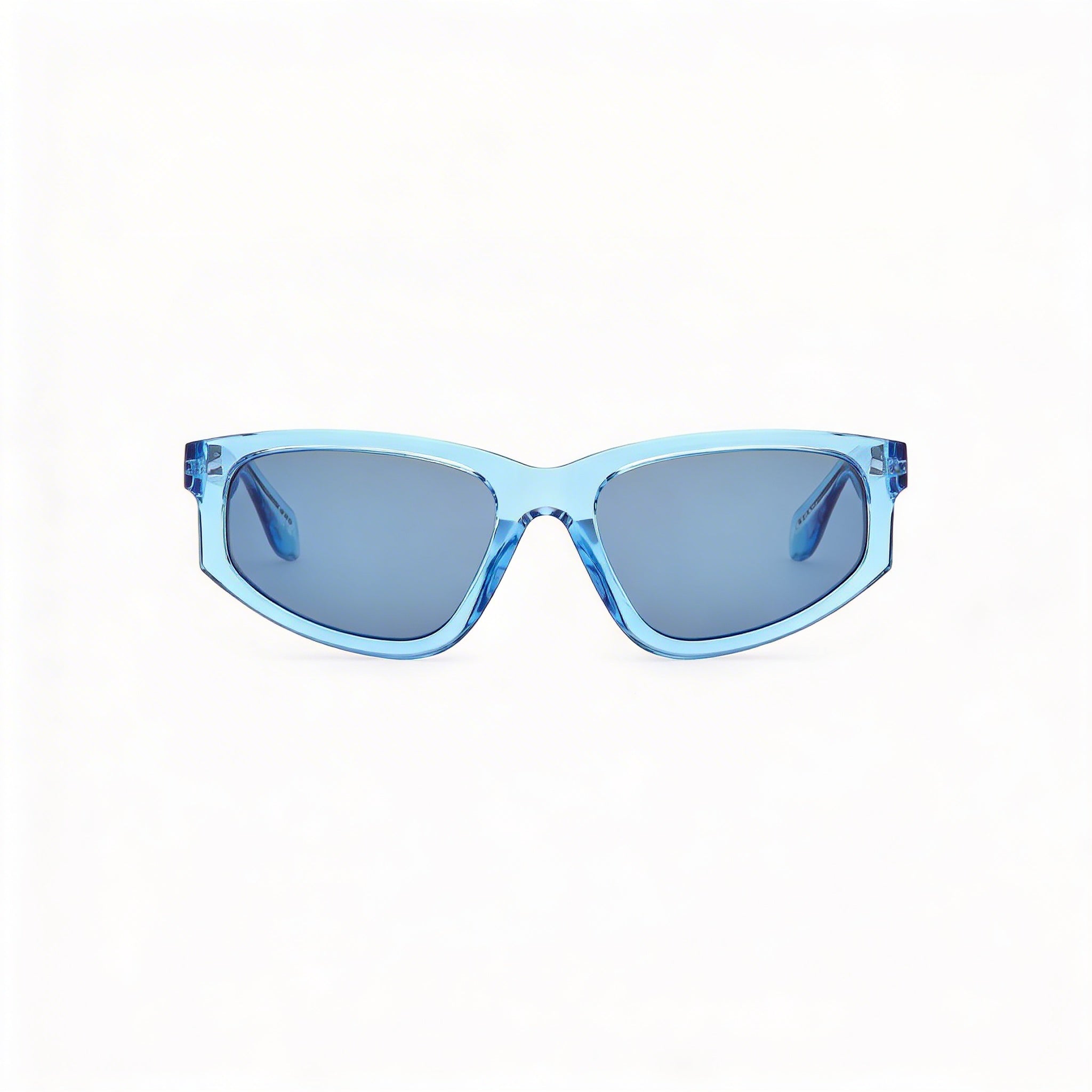 Adidas Originals Or0107 Women's Shiny Blue Frame Blue Lens Sunglasses, Lens Width 55mm, Bridge 18mm, Temple Length 135mm, Photo 2