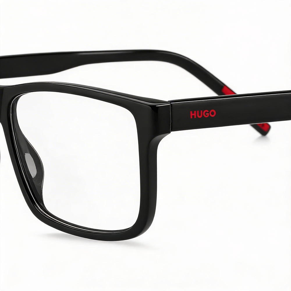 Gafas de sol de hombre modernas Hugo Boss Audio Systems Negras ECO ACETATO Protección UV 55mm