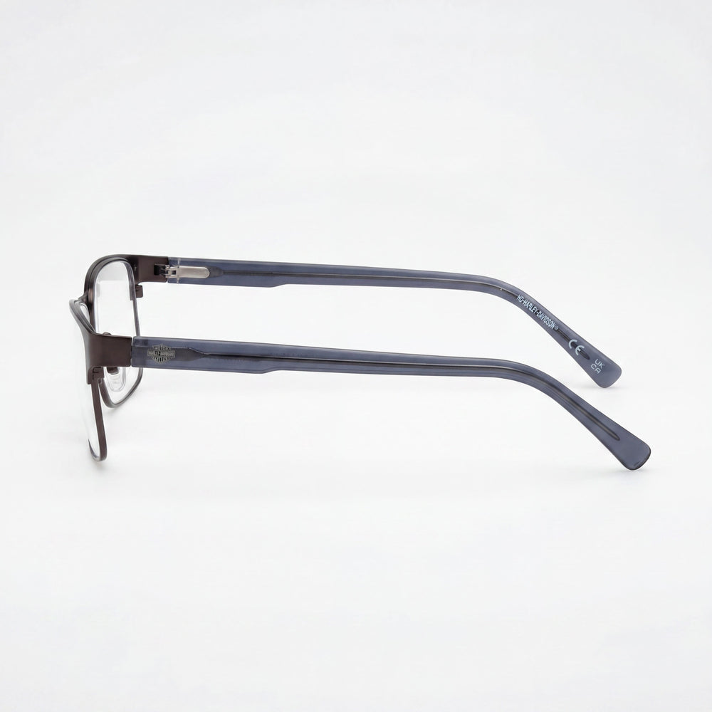 Harley-Davidson Rugged Modern Unisex Plastic Frame Polycarbonate Lens Eyewear Matte Gunmetal 57/16/145
