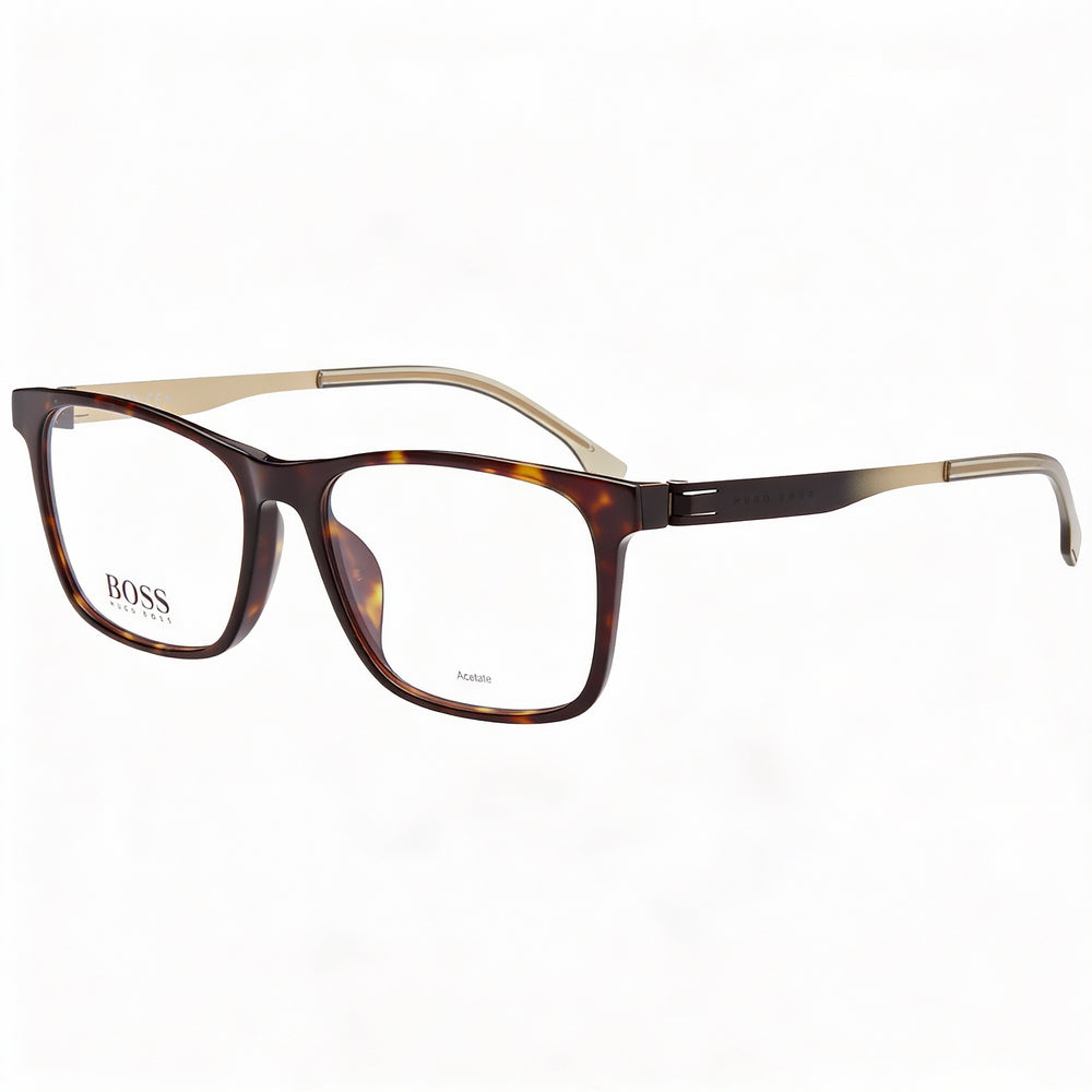 BOSS 1343/F Unisex Sunglasses, Plastic Frame, Polycarbonate Lenses, Havana 54mm