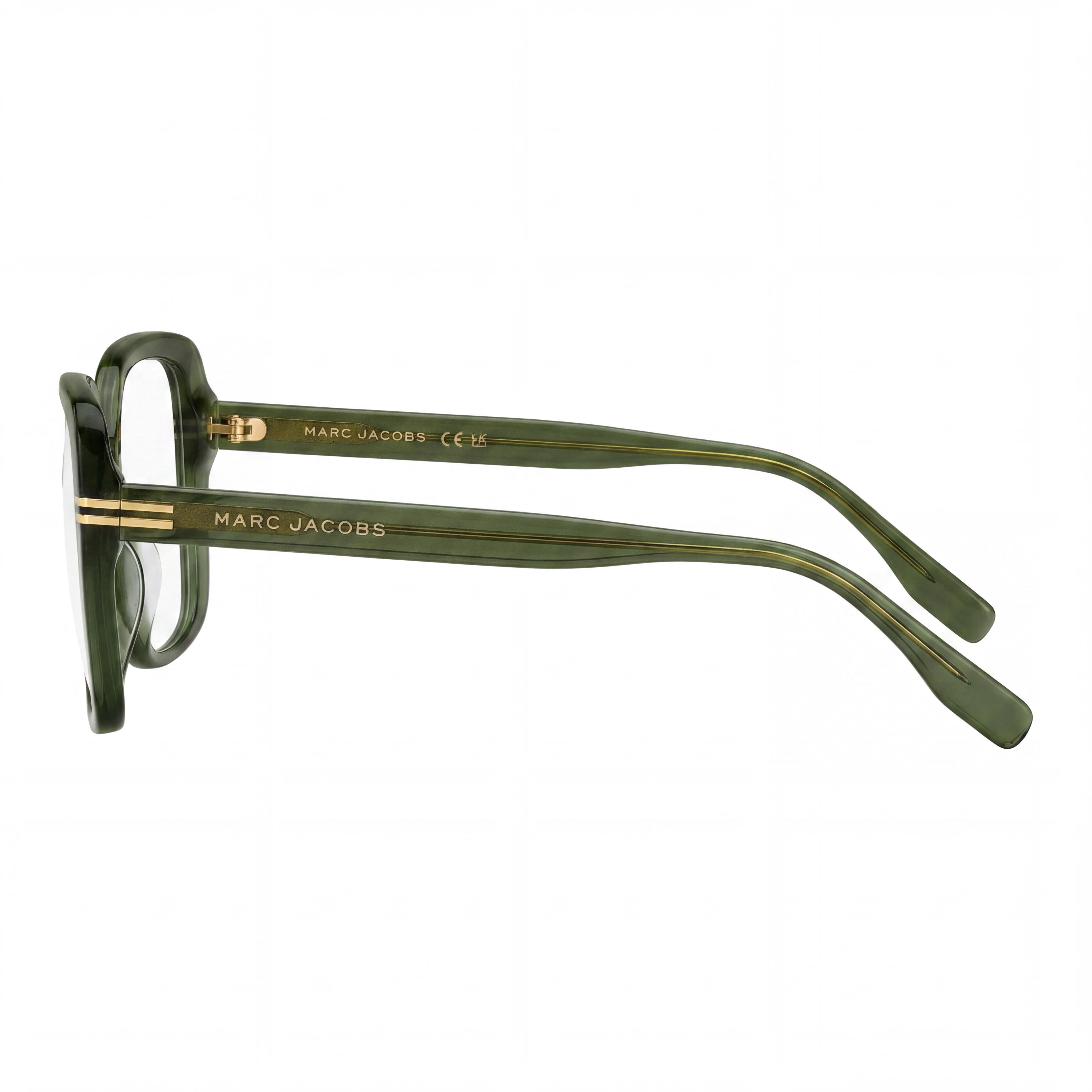 Marc Jacobs Classic Women's Eyewear featuring Green Plastic Frame and Non-Polarized Multicolor Lenses 55mm, Photo 3