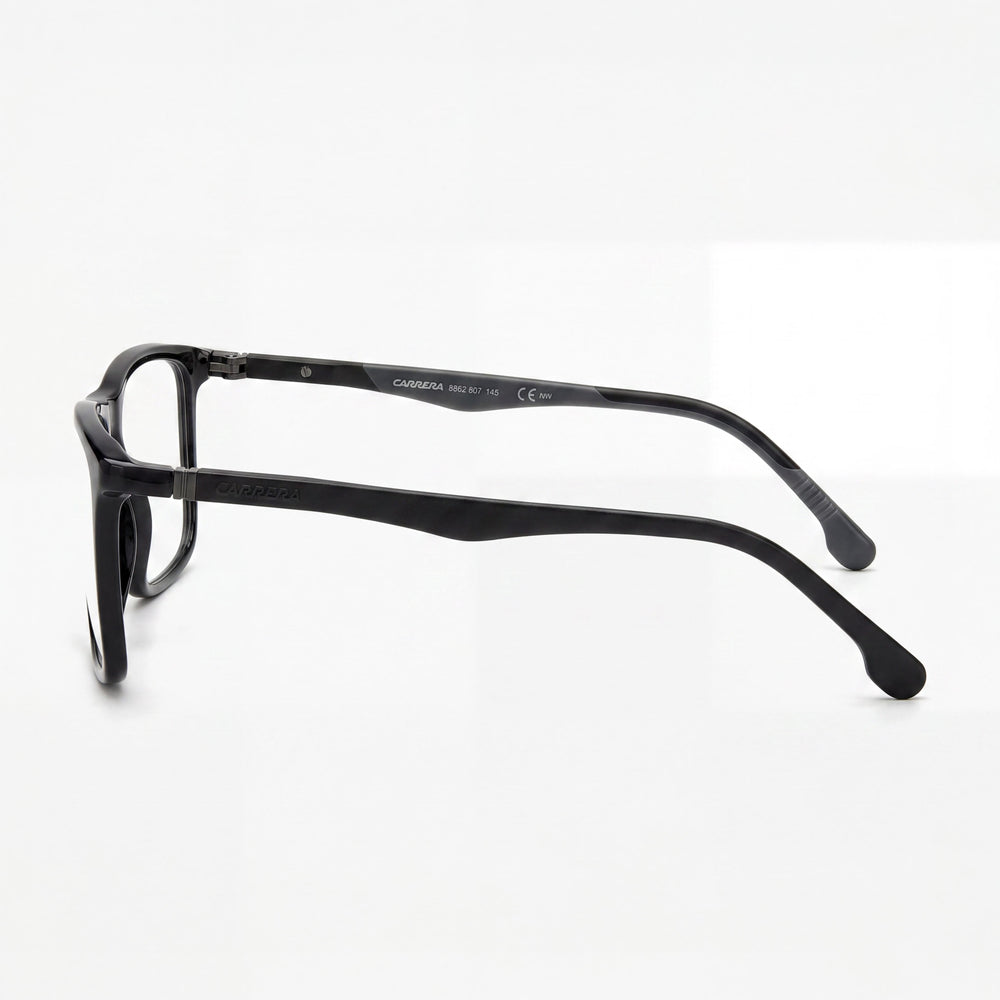 Carrera 8862 Gafas unisex de plástico negro listas para graduar con lentes de policarbonato, 55 milímetros