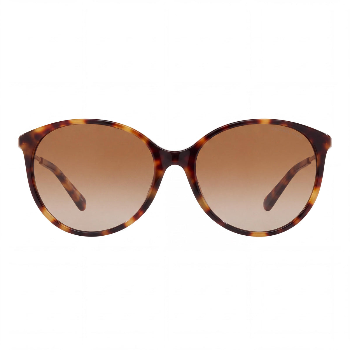 Michael Kors Cruz Bay Women's Round Amber Tortoise/Brown Gradient Metal UV Protection Sunglasses 56mm, Photo 2