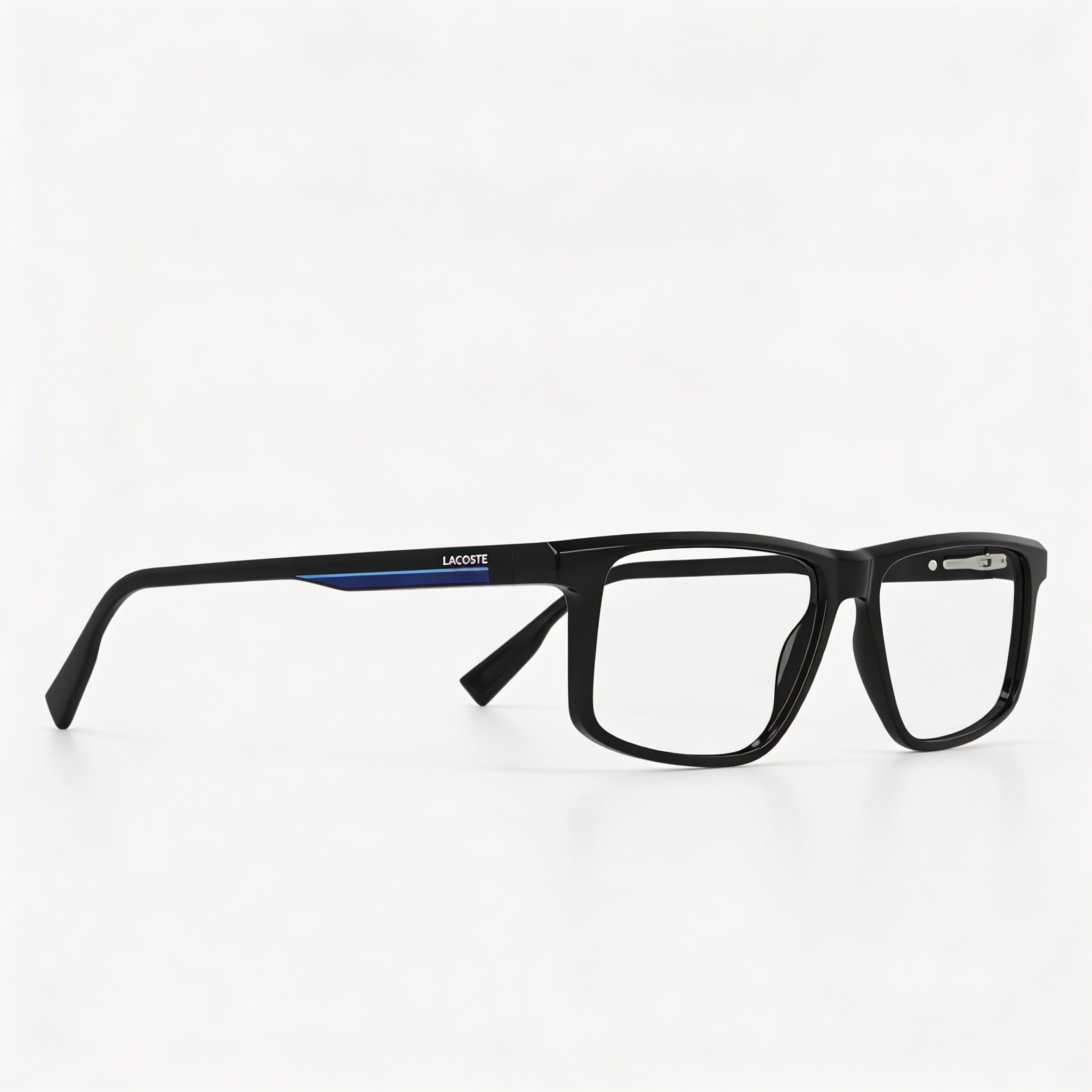 Lacoste Casual Men's Black Ophthalmic Eyeglasses Frames with Plastic Lenses, Lens 55mm, Bridge 14mm, Temple 145mm, Photo 1