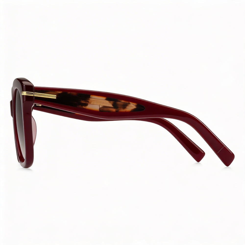 Gafas de sol informales Hugo Boss para hombre, montura de acetato multicolor, lentes de policarbonato sombreadas en marrón no polarizadas 53-21-145