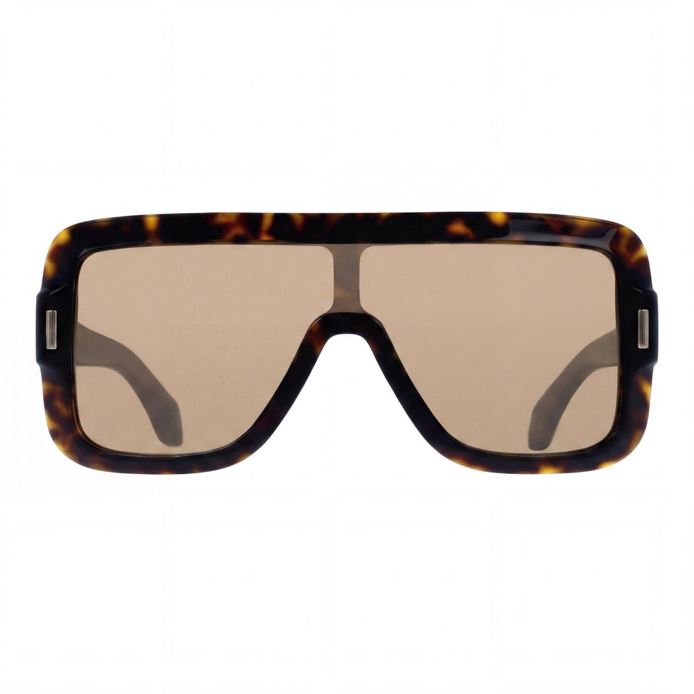 Ferragamo Modern Women's Dark Tortoise Acetate Sunglasses UV 400 55-20