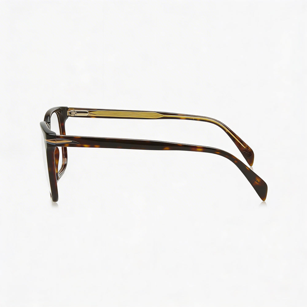 Gafas de sol David Beckham Db 1083 para hombre, color Havana, de acetato, con lentes transparentes de demostración, graduadas, de 55 mm