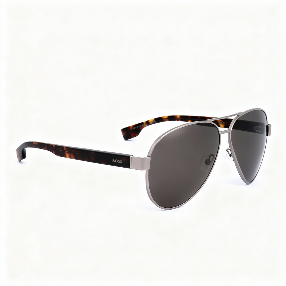 Gafas de sol Hugo Boss Boss1560/O/S para hombre, de plástico multicolor, no polarizadas, color gris-marrón, 63 mm