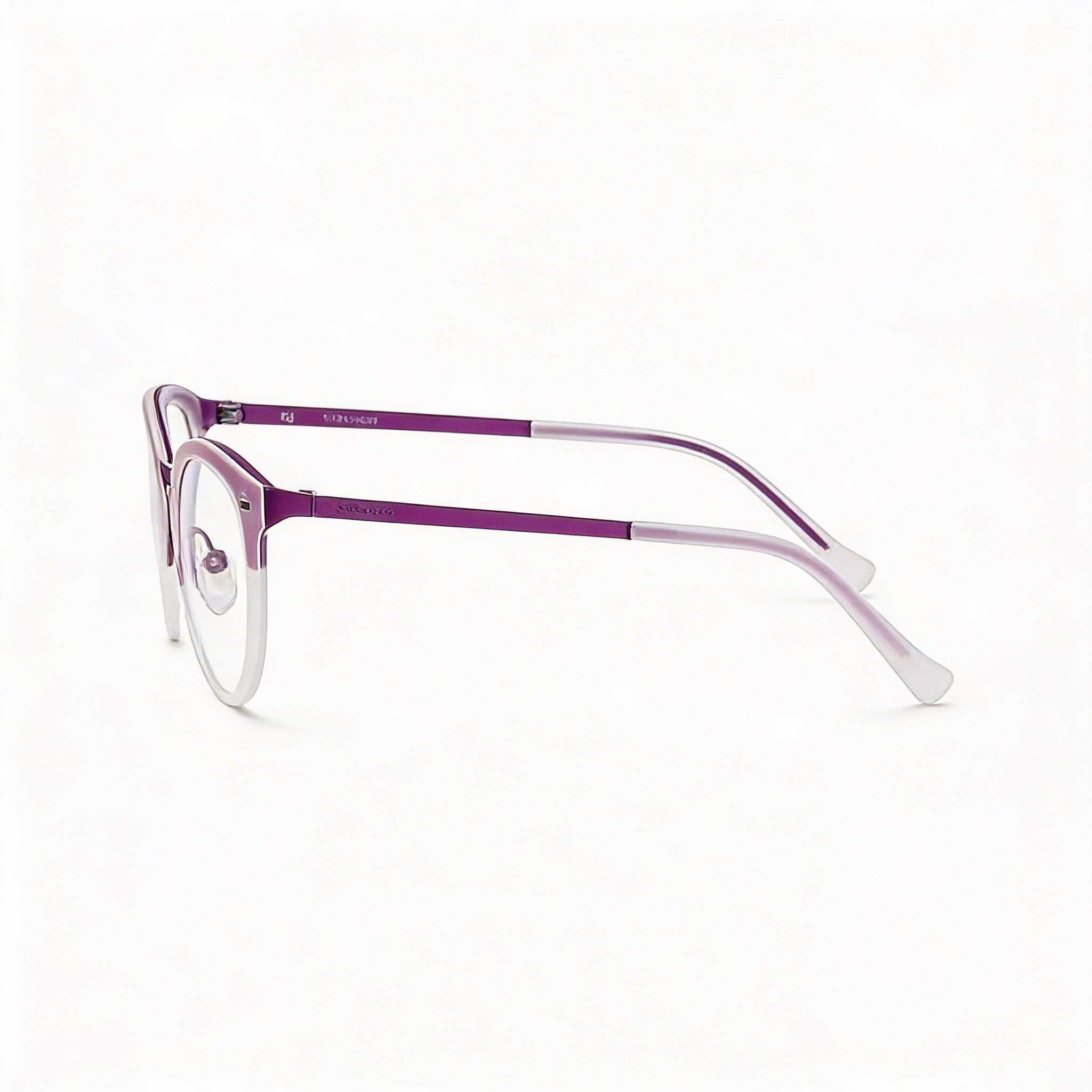Police Modern Unisex Eyewear, Metal Injected Frame in Shiny Lilac Pastels, 50mm non- Lenses, Photo 2