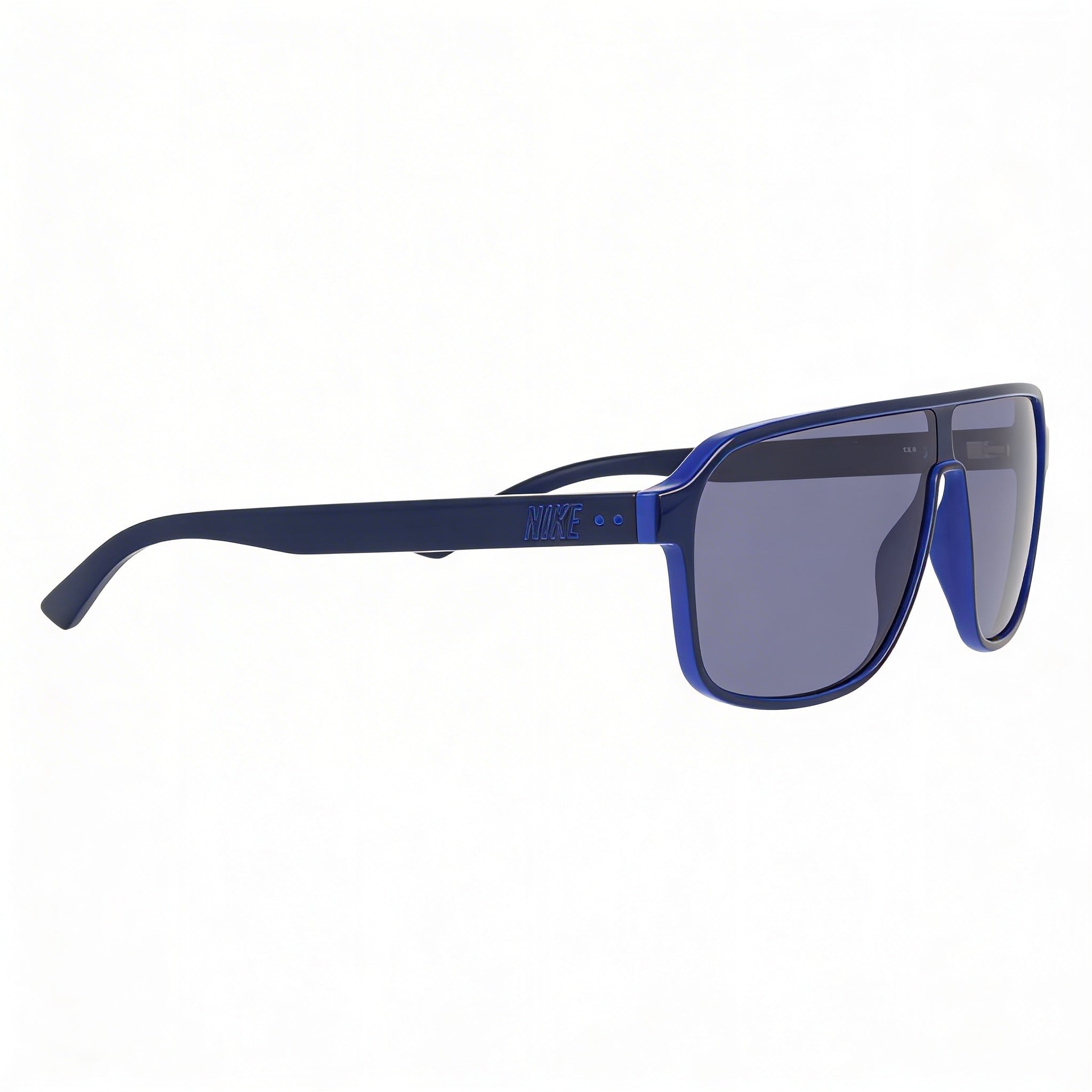 Nike Vintage Flyer Unisex Blue Plastic Frame UV Protected Sunglasses with Solid Blue Lenses 64mm, Photo 3
