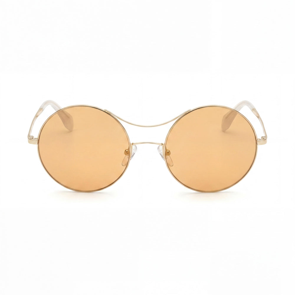 adidas Originals Contemporaneo Women's Gold Metal Brown Mirror Gradient 100% UV Protection Sunglasses 57mm