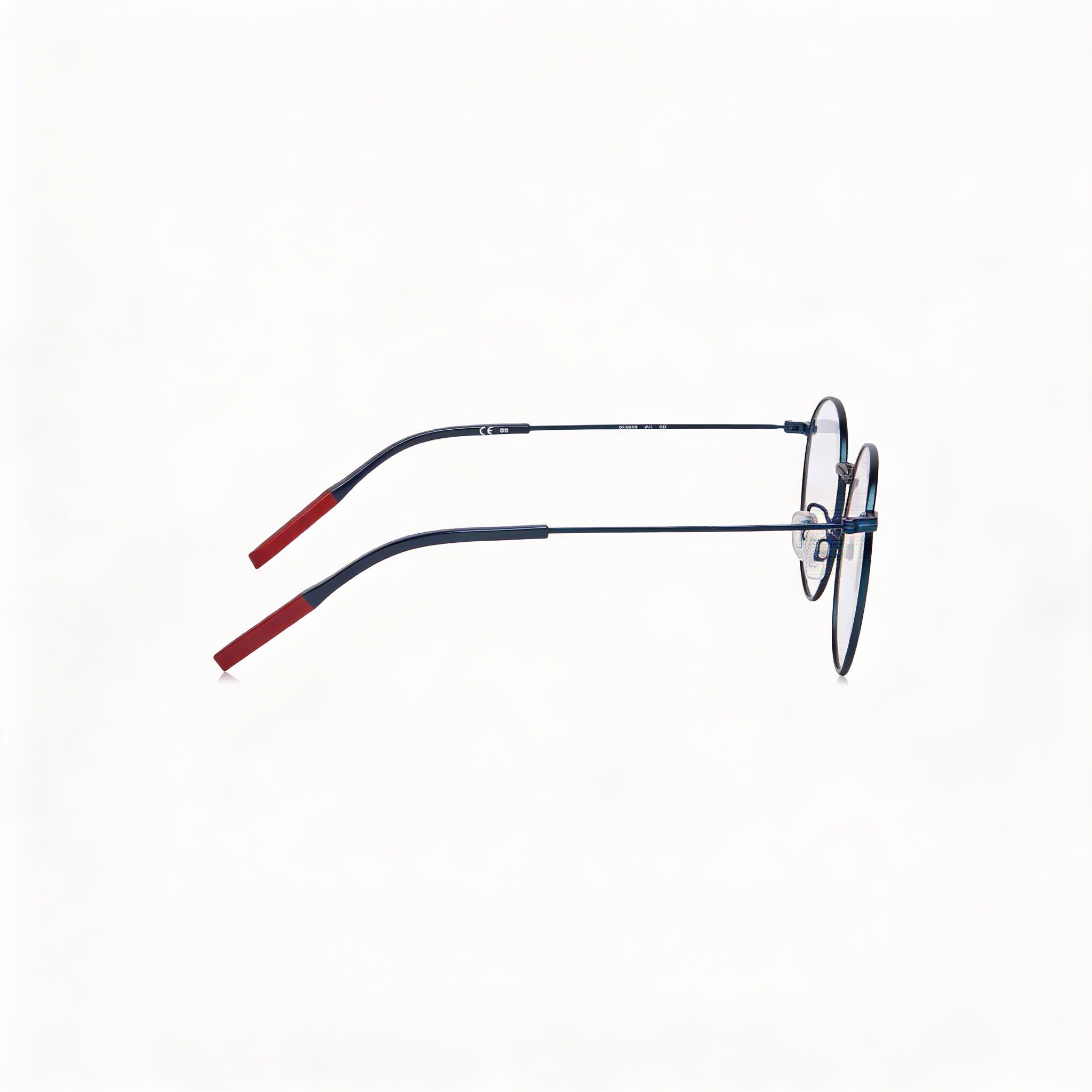 Gafas unisex modernas Tommy Hilfiger con montura de acero aleado y lentes de policarbonato azul mate, lente de 50 mm, Photo 3
