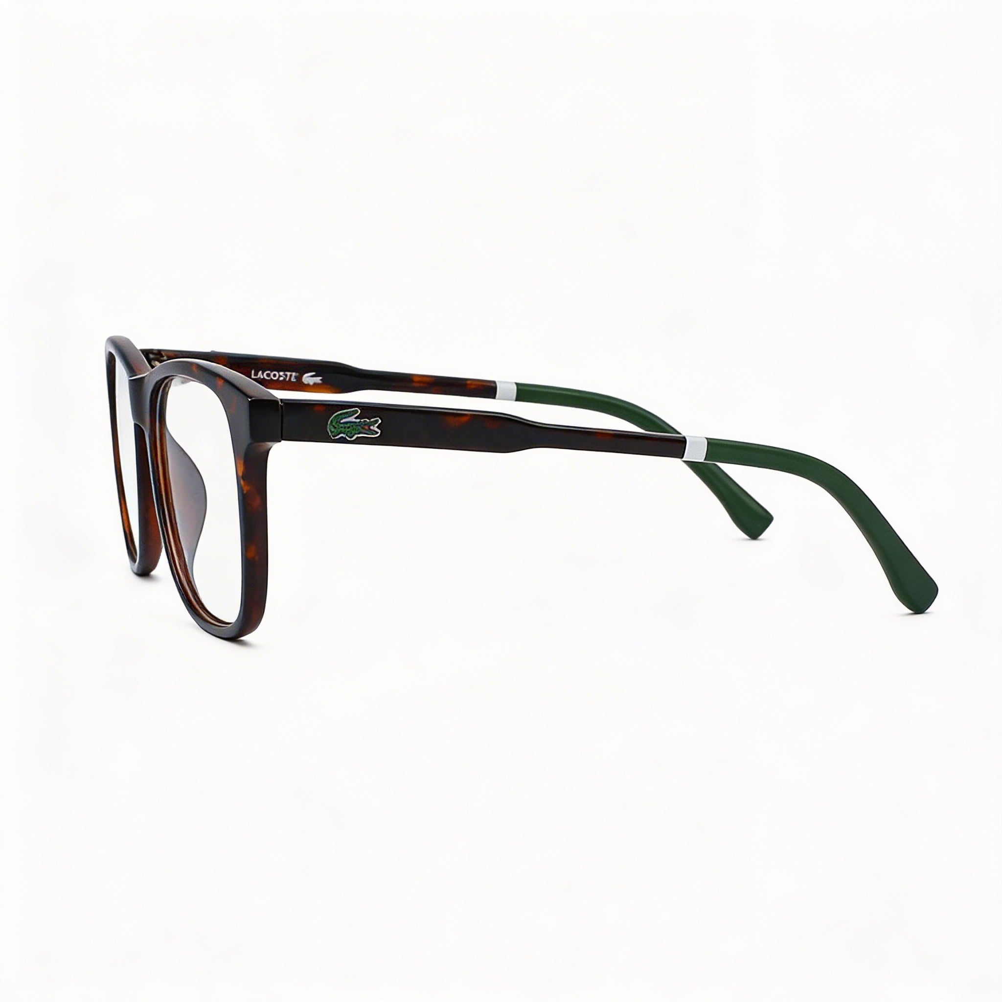 Lacoste L3635 Men’s Havana Plastic Optical Eyeglasses Frame 49mm Lens Width, 15mm Bridge, 130mm Temple, Photo 2