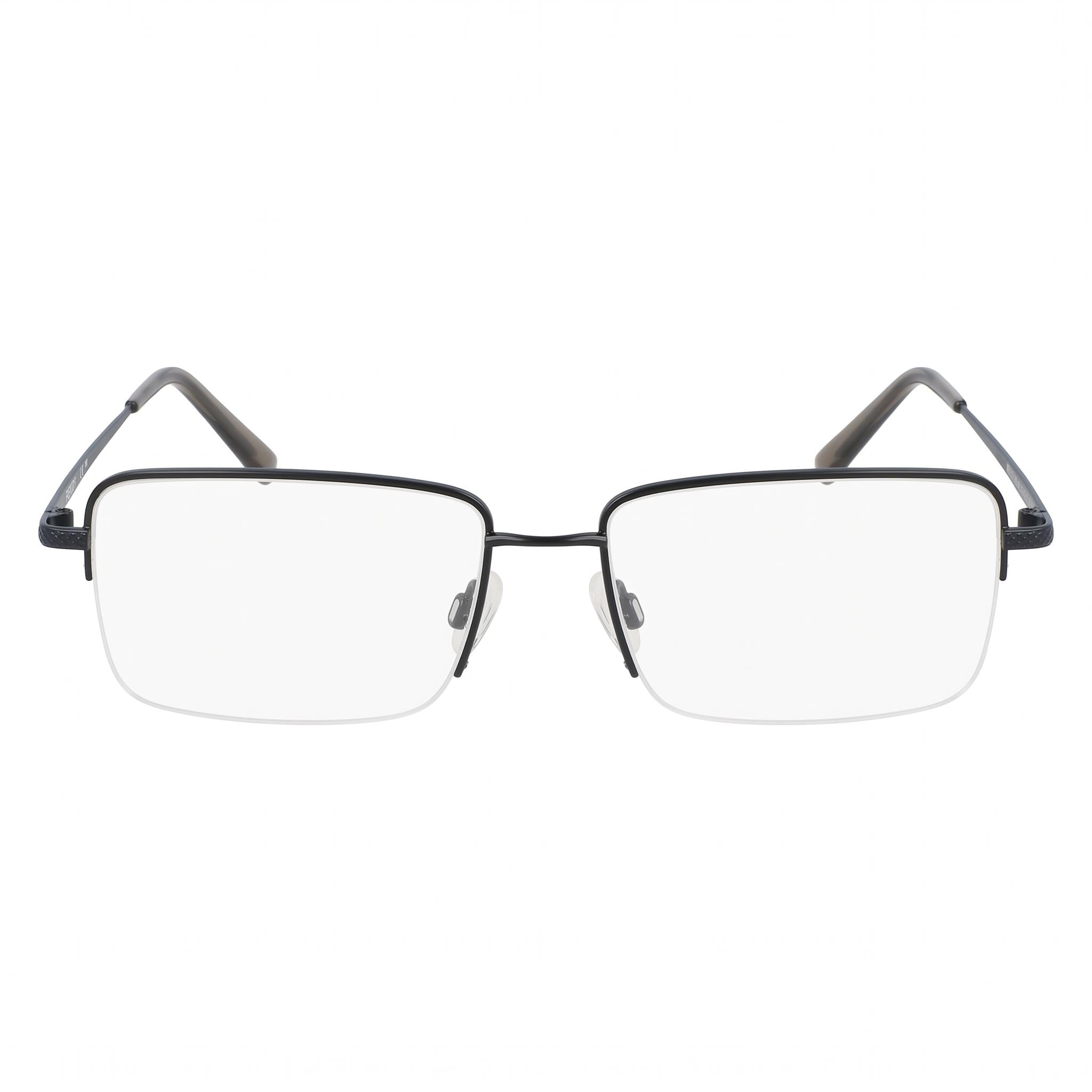 Gafas ópticas Flexon H6073 para hombre con montura satinada azul marino y lentes compuestas multicolor, talla 2-18-150, Photo 2