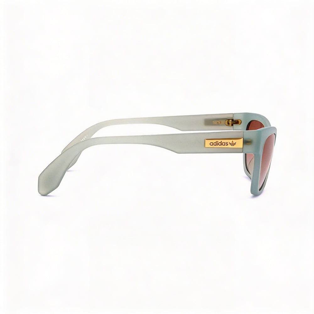 Gafas de sol Adidas Originals Contemporaneo de acetato mate azul claro con lentes espejadas degradadas marrones con protección UV para mujer, 54 mm