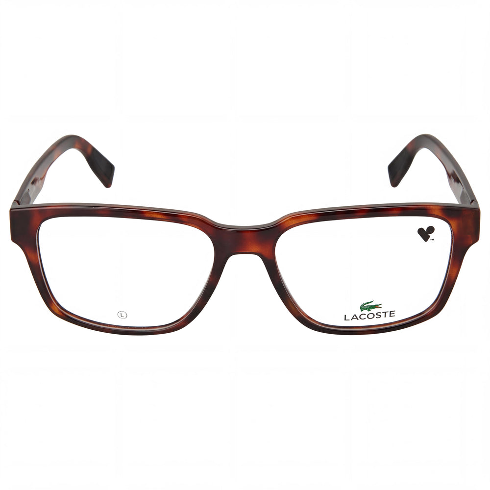 Lacoste L2927 Men's Havana INJECTED Rectangular Non-Polarised Eyeglasses 56mm
