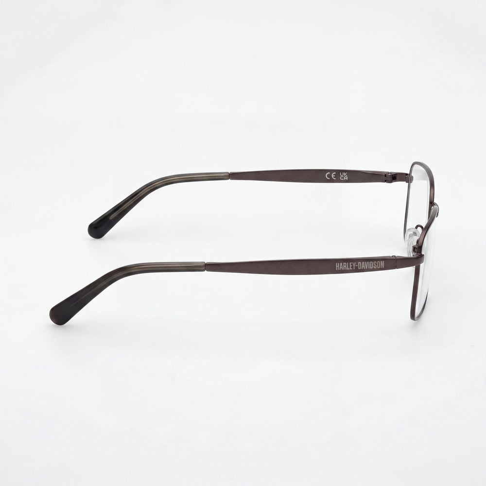 Harley-Davidson Modern Unisex Eyewear with Matte Gunmetal Metal Frame and Polycarbonate Lenses 59/16/145