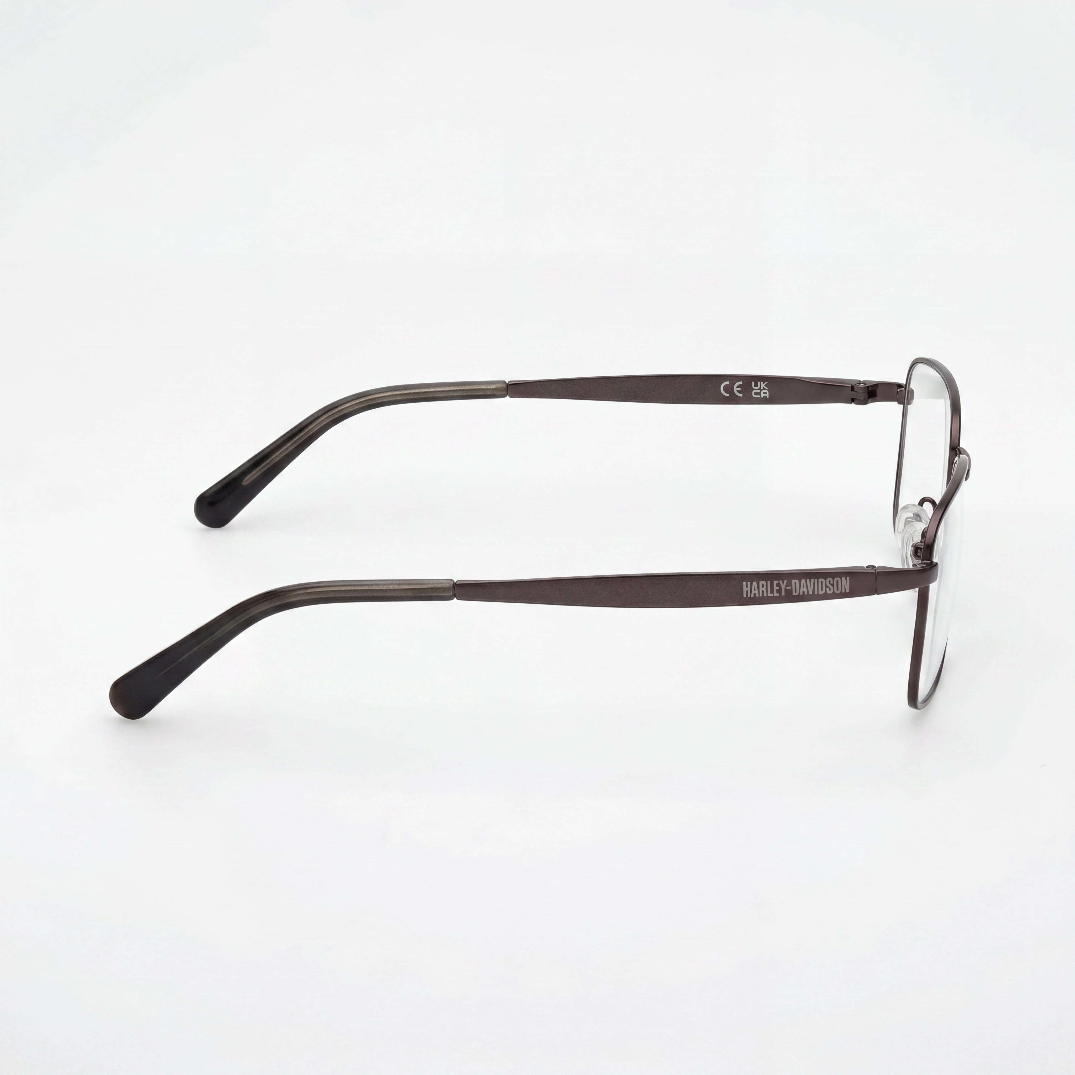 Gafas Harley-Davidson unisex modernas con montura metálica en gris plomo mate y lentes de policarbonato 59/16/145, Photo 3