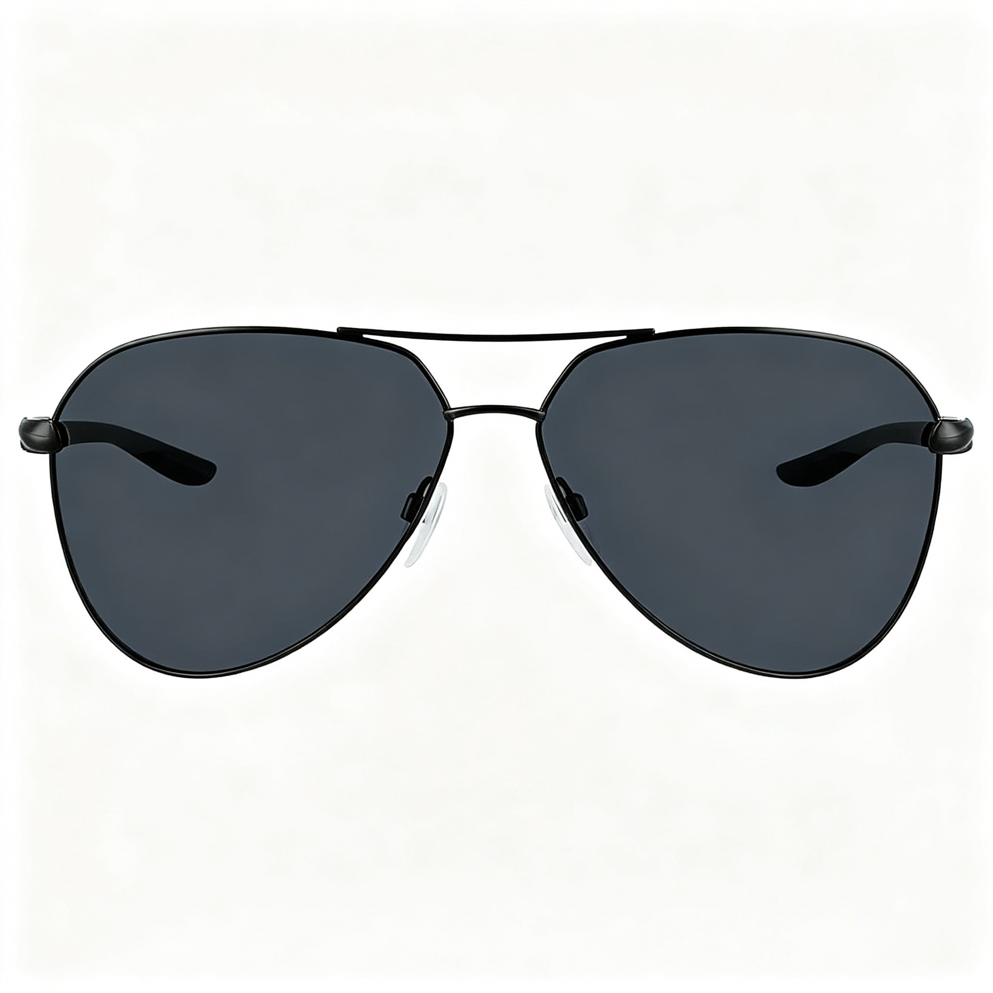 Nike City Aviator Alloy Steel Frame Non-Polarized Unisex Sunglasses Satin Black Dark Grey 61mm, Photo 3