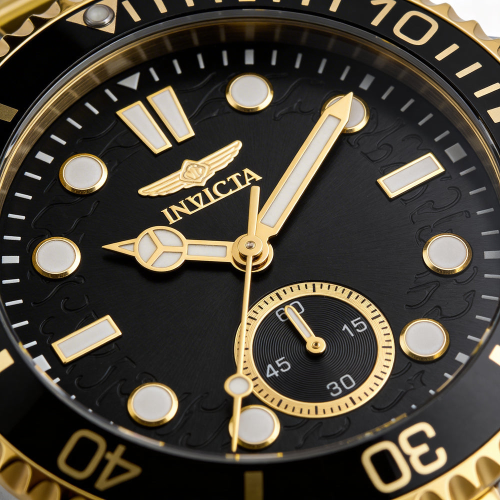 Invicta Pro Diver 49426 Men's Quartz Watch, 43mm Stainless Steel, Black Dial, 10 ATM Water Resistant