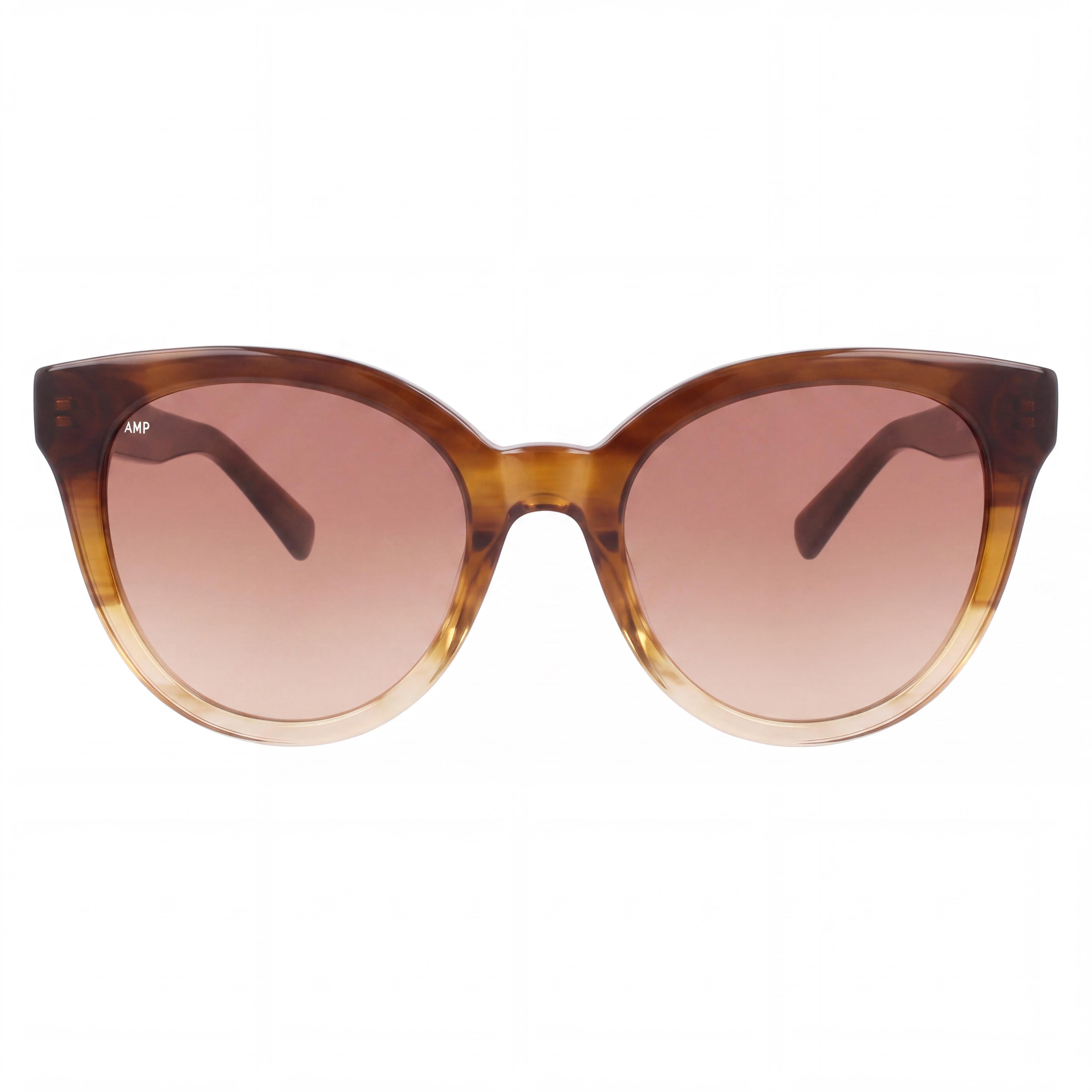 Gafas de sol informales de acetato Longchamp LO697S para mujer, montura miel a rayas, ancho de lente 53 mm, Photo 2