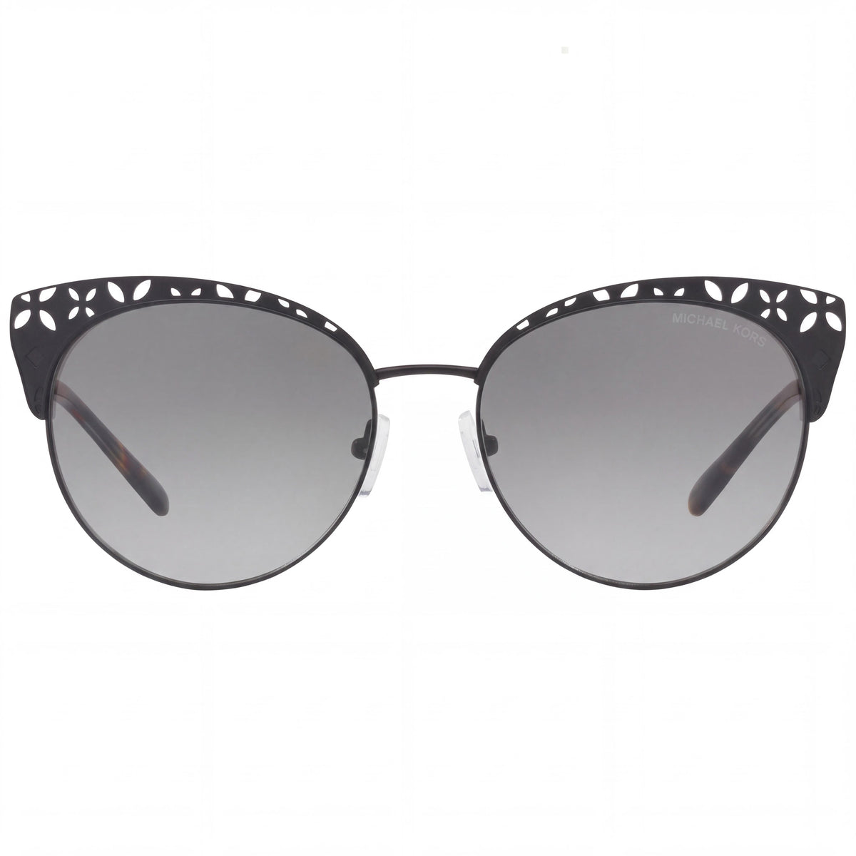 Gafas de sol rectangulares Michael Kors Evy 117411 56 para mujer - negro satinado degradado, gris degradado, protección UV del 100 %, 56 mm, Photo 2
