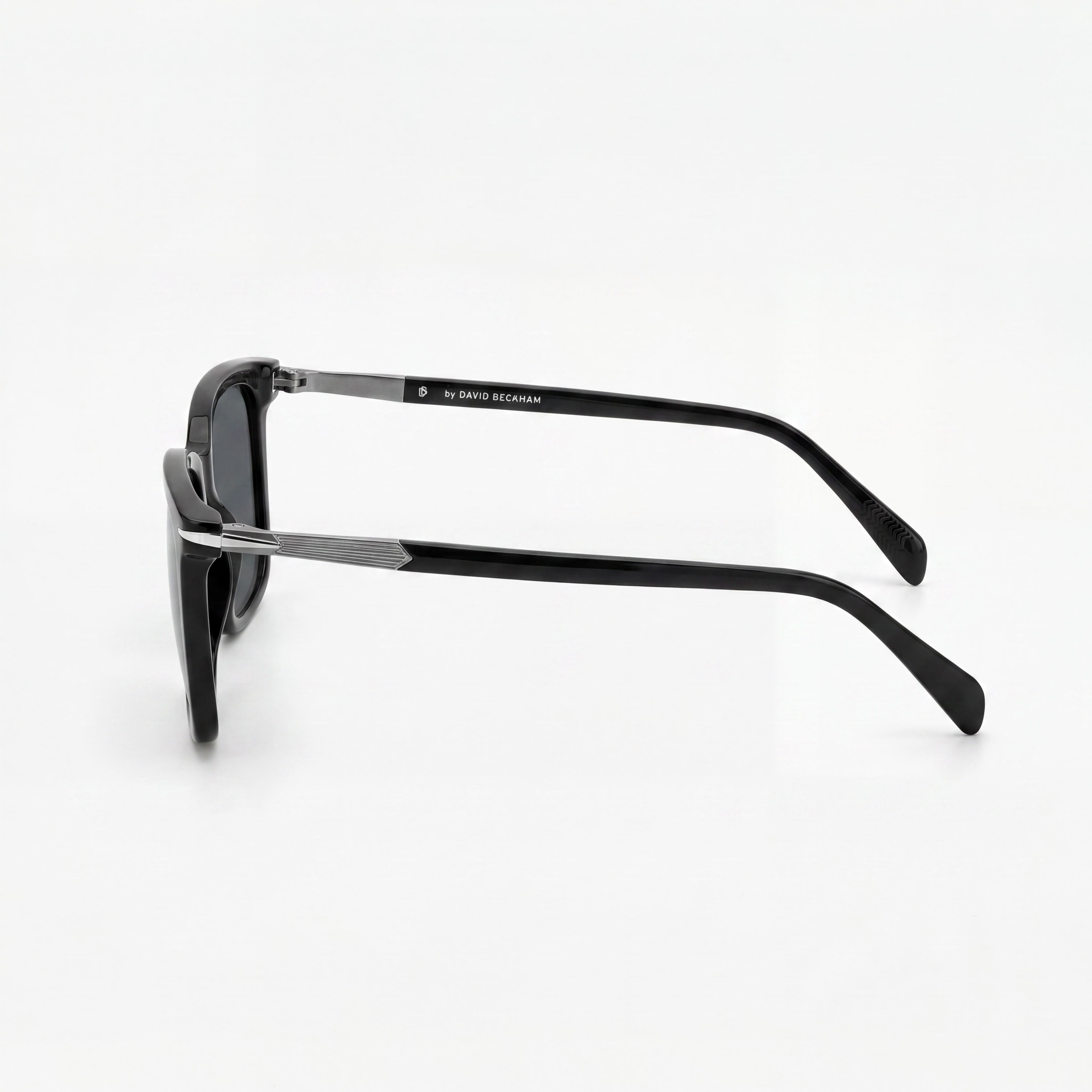 David Beckham Db 1130/S Unisex Plastic Frame Black Dark Ruthenium Grey UV Protection Sunglasses 53mm, Photo 2