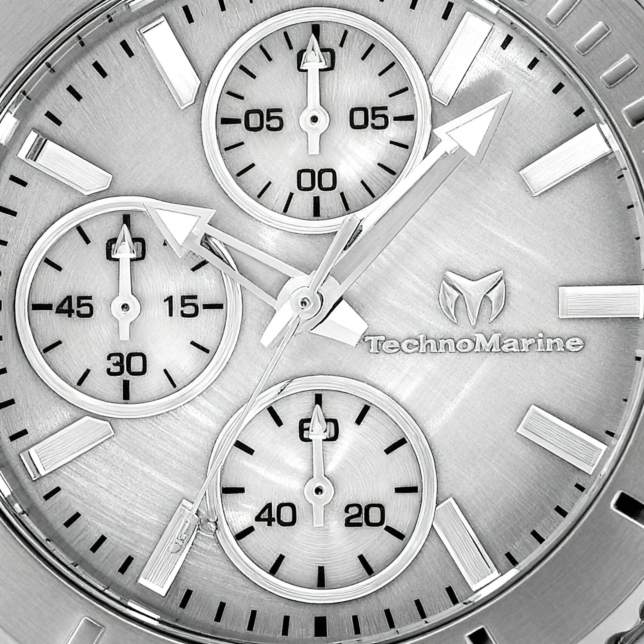 TechnoMarine Cruise TM-124032 Women's Black & Steel Stainless Steel Quartz Watch with White Dial, 38mm