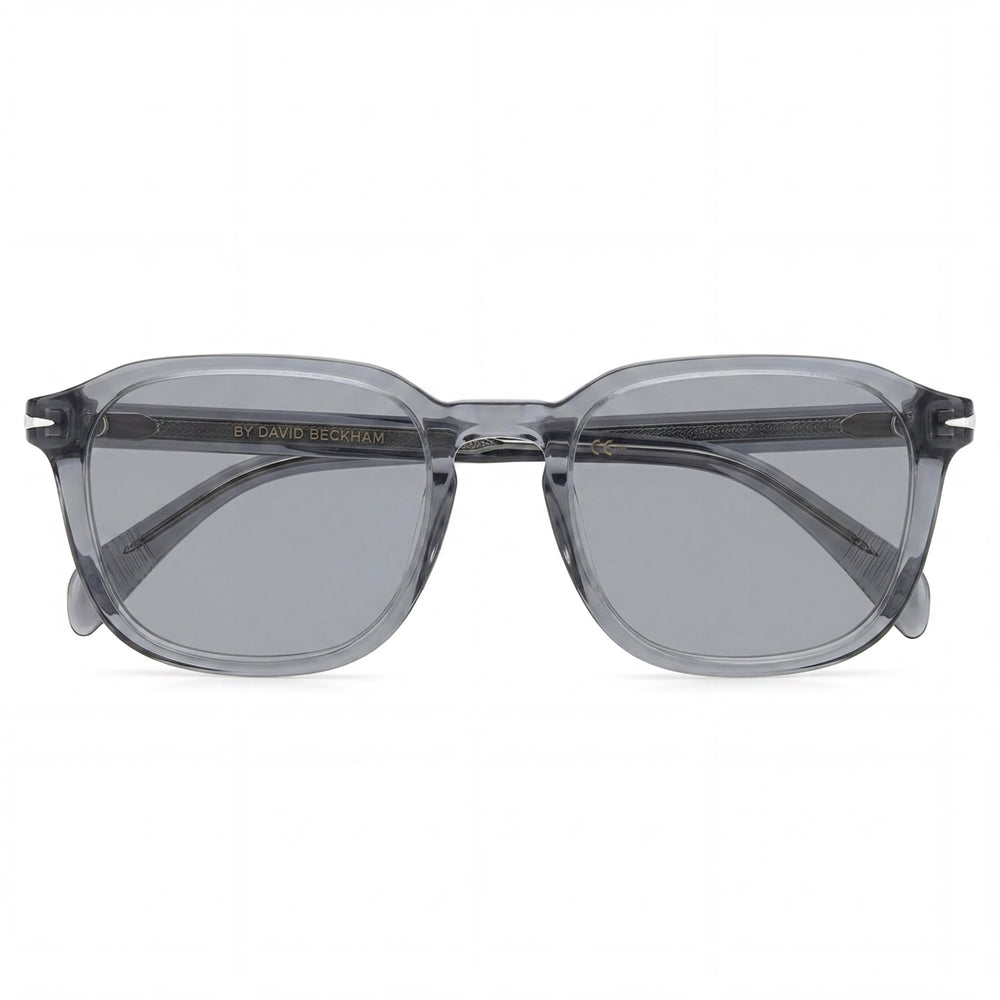 Gafas de sol David Beckham DB 1084 para hombre, de plástico, transparentes, color gris, 51 mm