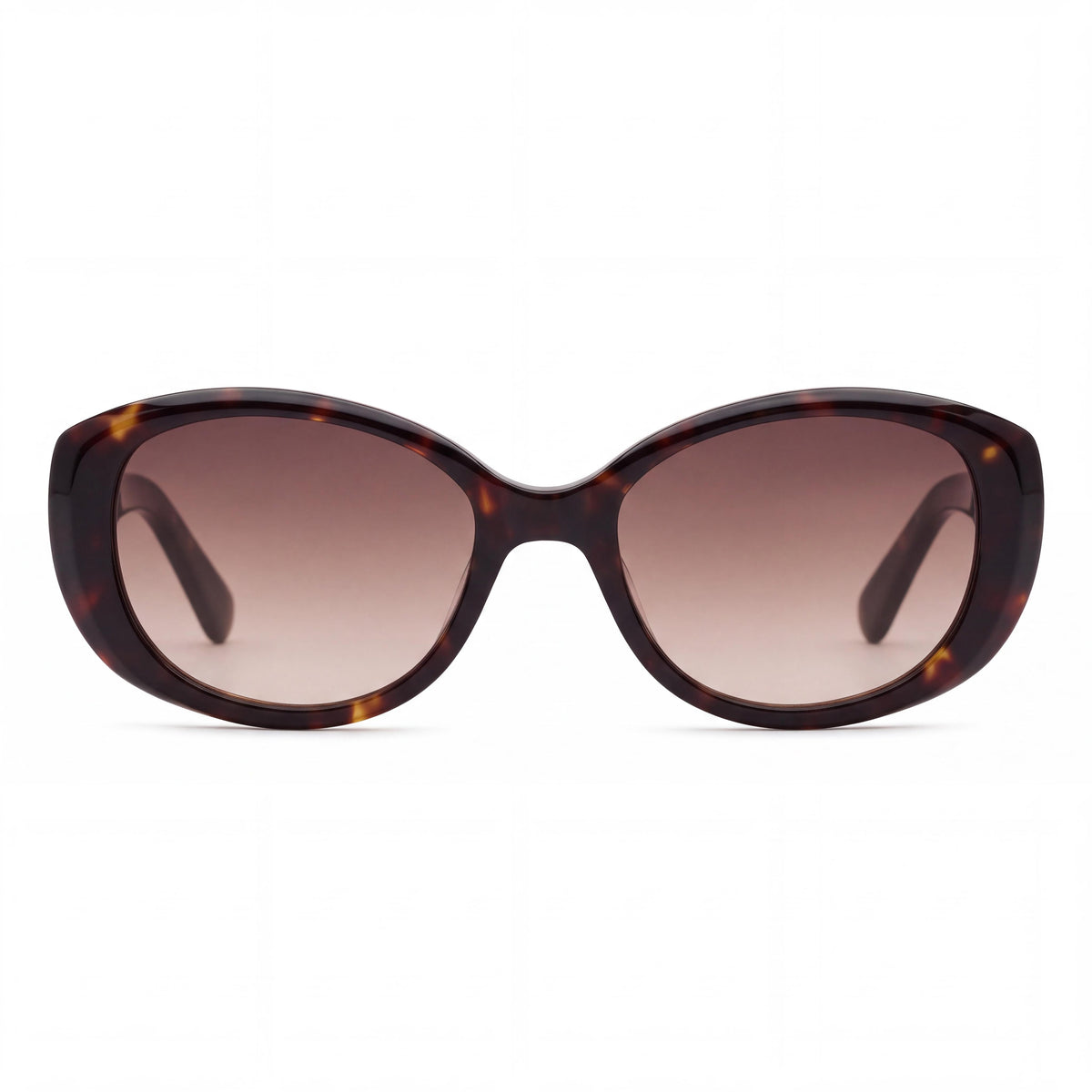 QUAY AUSTRALIA On Brand Women's Classic Oval Sunglasses with Dark Tortoise Frame and Dark Fawn Lenses 55mm, Photo 2
