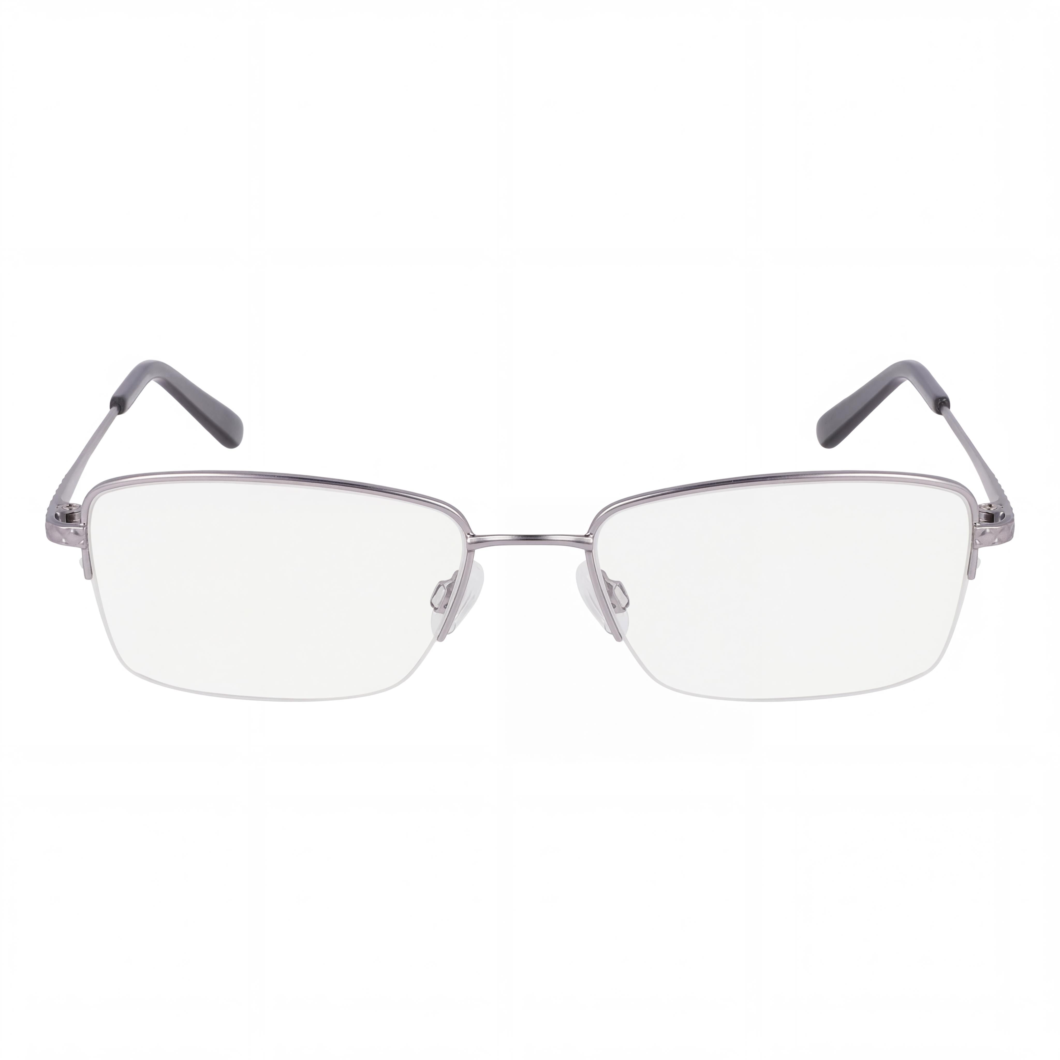 Flexon Classic Unisex Eyeglasses with Metal Frame, Satin Light Gunmetal, 54mm Lens Width, Photo 2