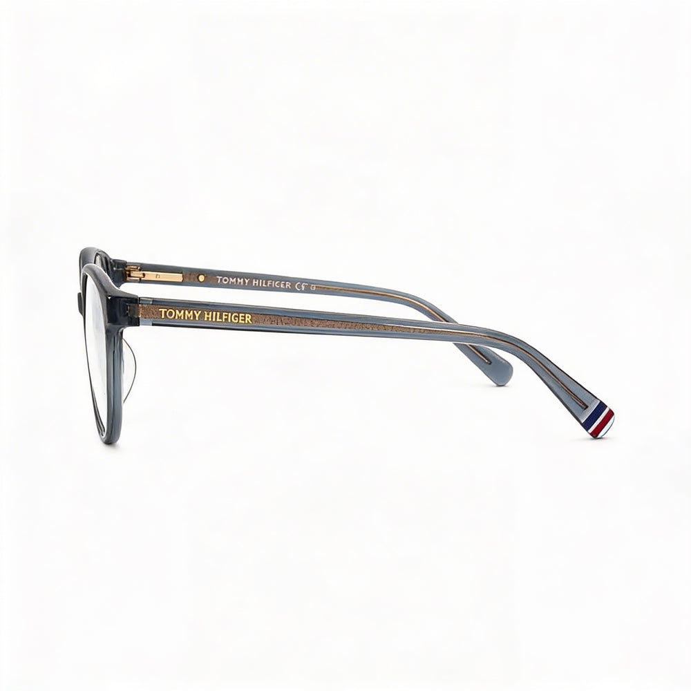 Gafas Tommy Hilfiger Modern para mujer con montura de acetato gris y lentes de policarbonato, 51 mm