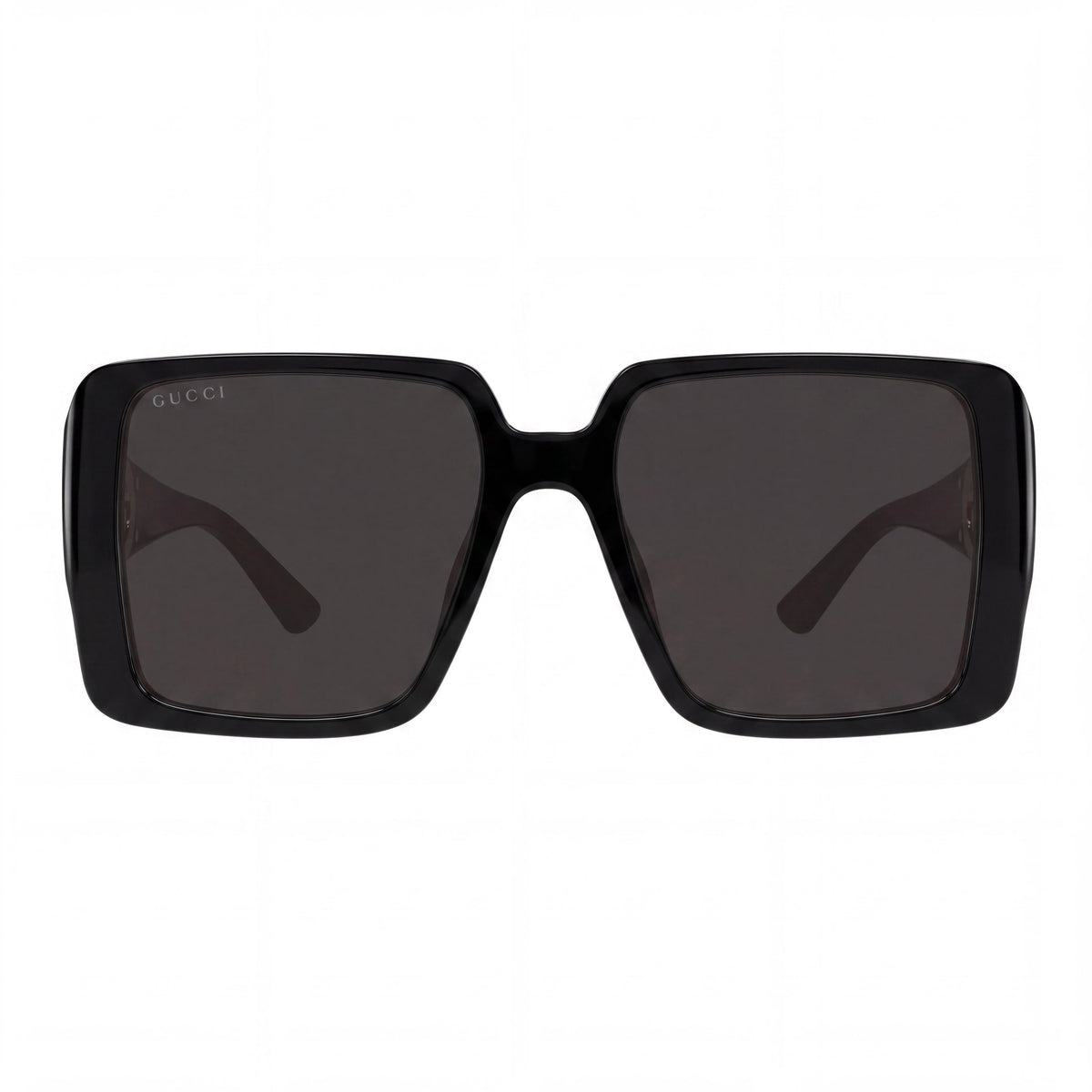 Gucci Gg1692s Women's Classic Black Grey Plastic Frame Sunglasses with Black Grey Composite Lenses 54mm, Photo 2
