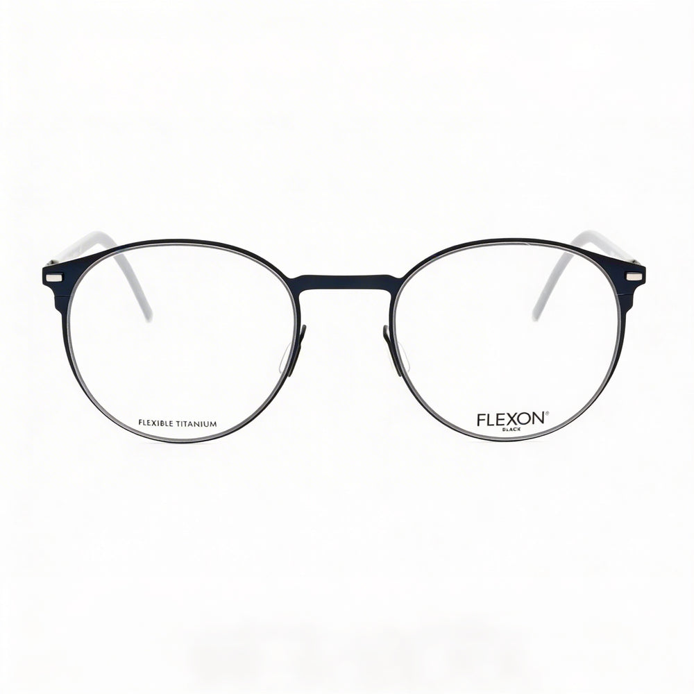 Flexon B2075 Unisex Eyeglasses, Acetate Frame in Navy, Lens Width 49mm, Bridge 21mm, Temple 145mm