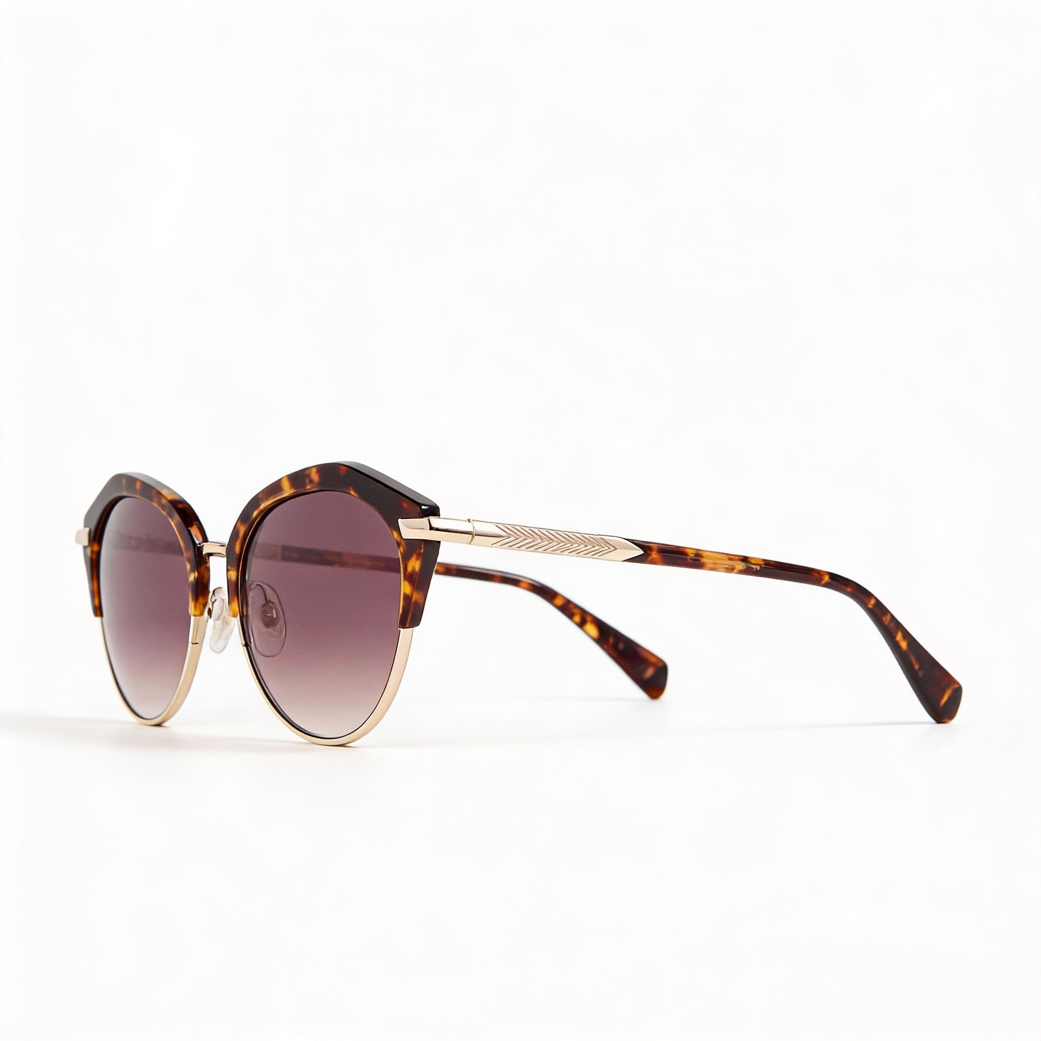 Gafas de sol Rag & Bone Modern Heritage de acero inoxidable color rosa habano para mujer de 55 mm, Photo 3