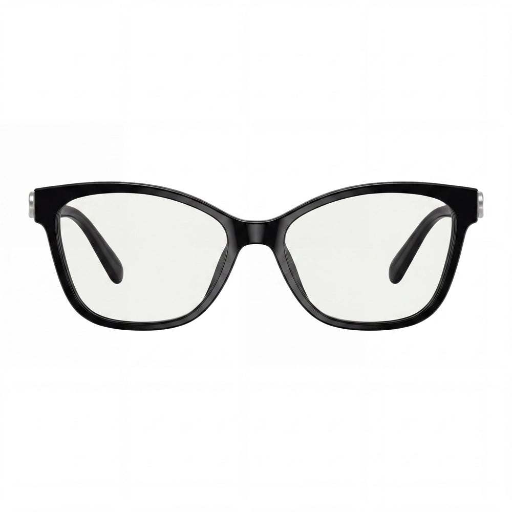 Armazones de plástico negros universales con herrajes maxi C Coach para mujer, modelo Hc6246u, 53-16-140
