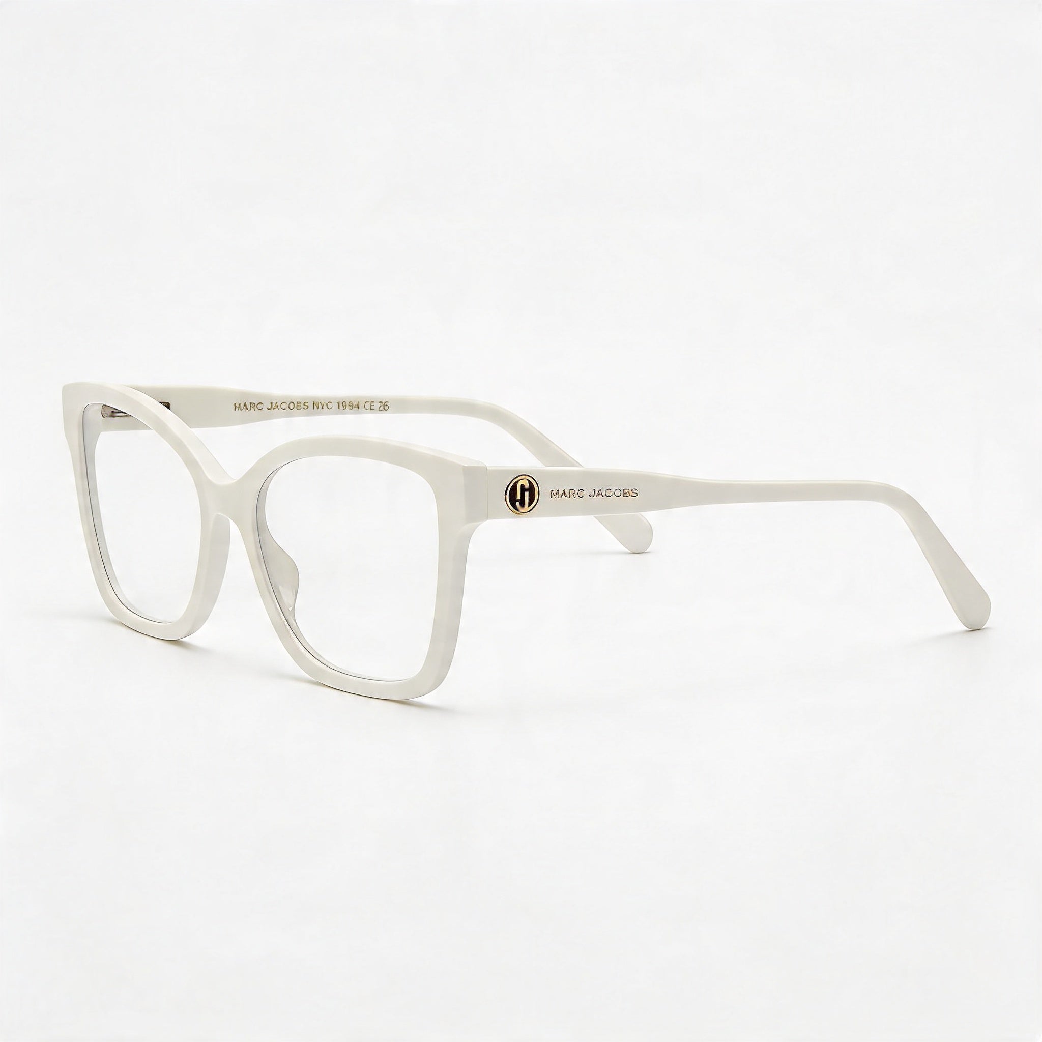 Marc Jacobs Classic Men's Off-white Plastic Frame Polycarbonate Lens Non-Polarized Glasses 54-17-140, Photo 1