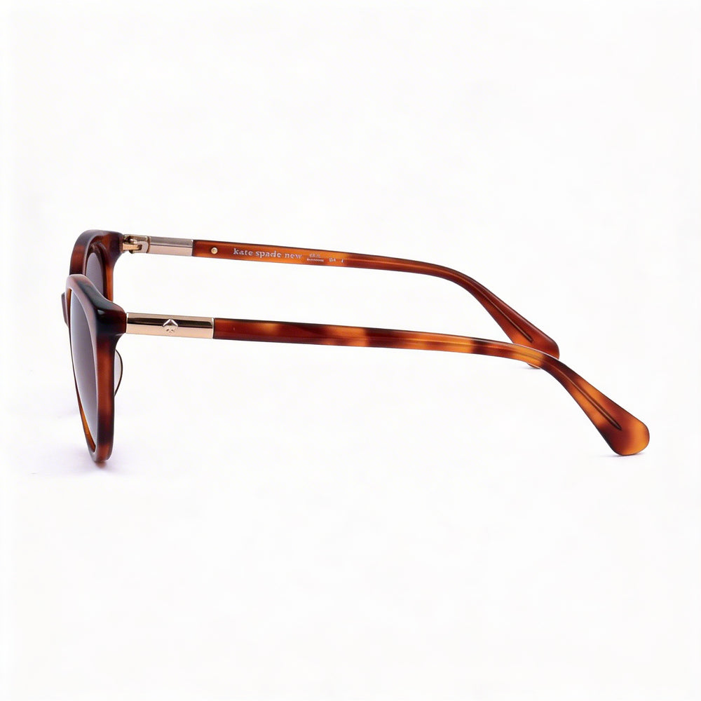 kate spade new york Janalynn/S Women's Cat-Eye Acetate Havana Brown Gradient UV Protection Sunglasses 51mm
