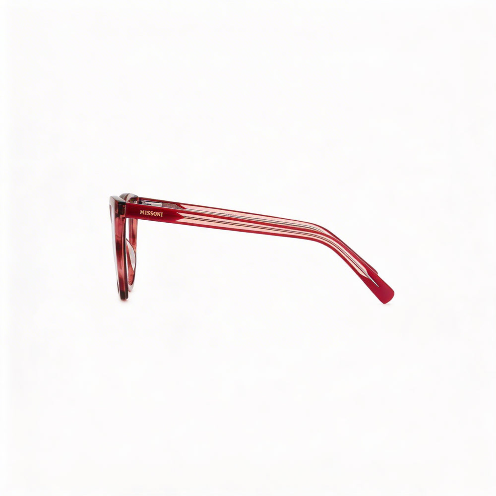 Missoni Casual Women's Red Horn Acetate Eyeglasses Frame with 51mm Lens Width, 17mm Bridge, 145mm Temple