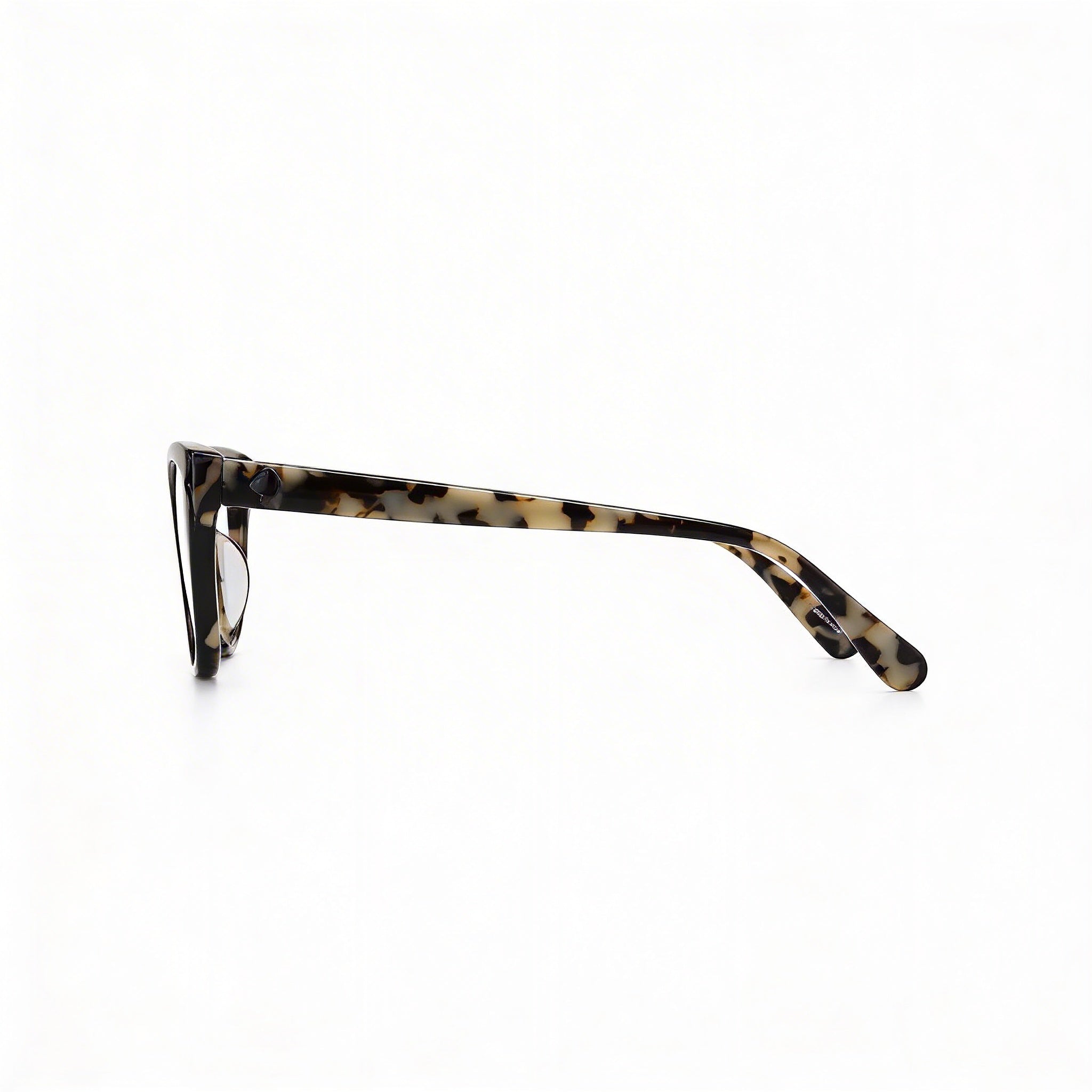 Kate Spade New York Moderno Unisex Negro Blanco Habana Acetato Montura Completa Gafas de Ojo de Gato 51mm, Photo 3