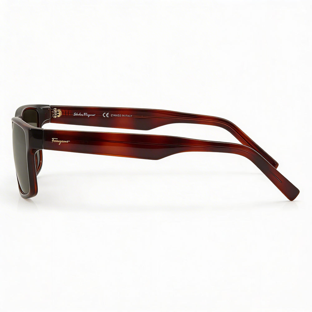 Gafas de sol Ferragamo sf960s 214 unisex de plástico marrón carey con protección UV 100 % (58 mm)
