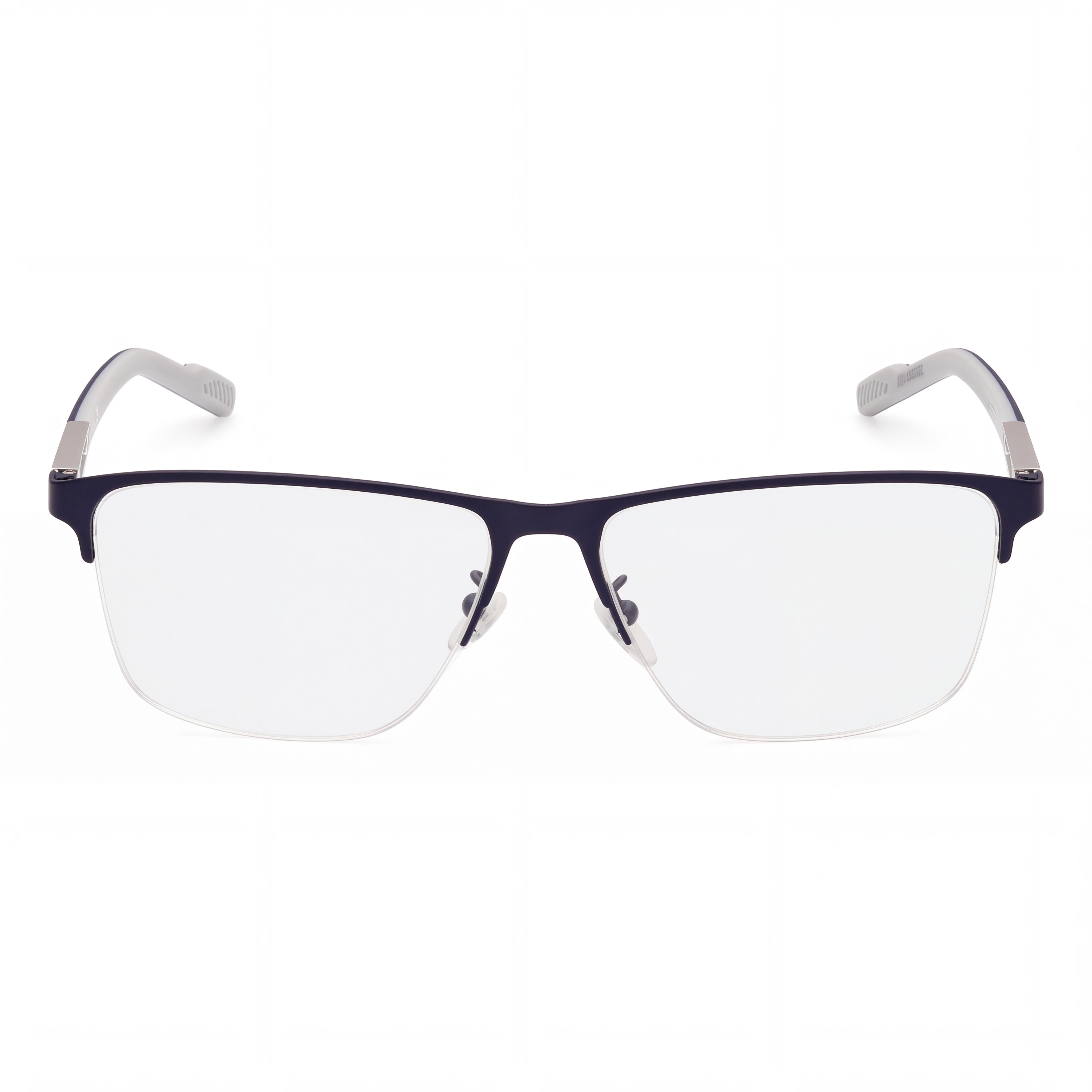 adidas SP 5048 Men's Matte Blue Metal Optical Frames, Clear Demo Lenses, Prescription Ready, 57-15-145, Photo 2